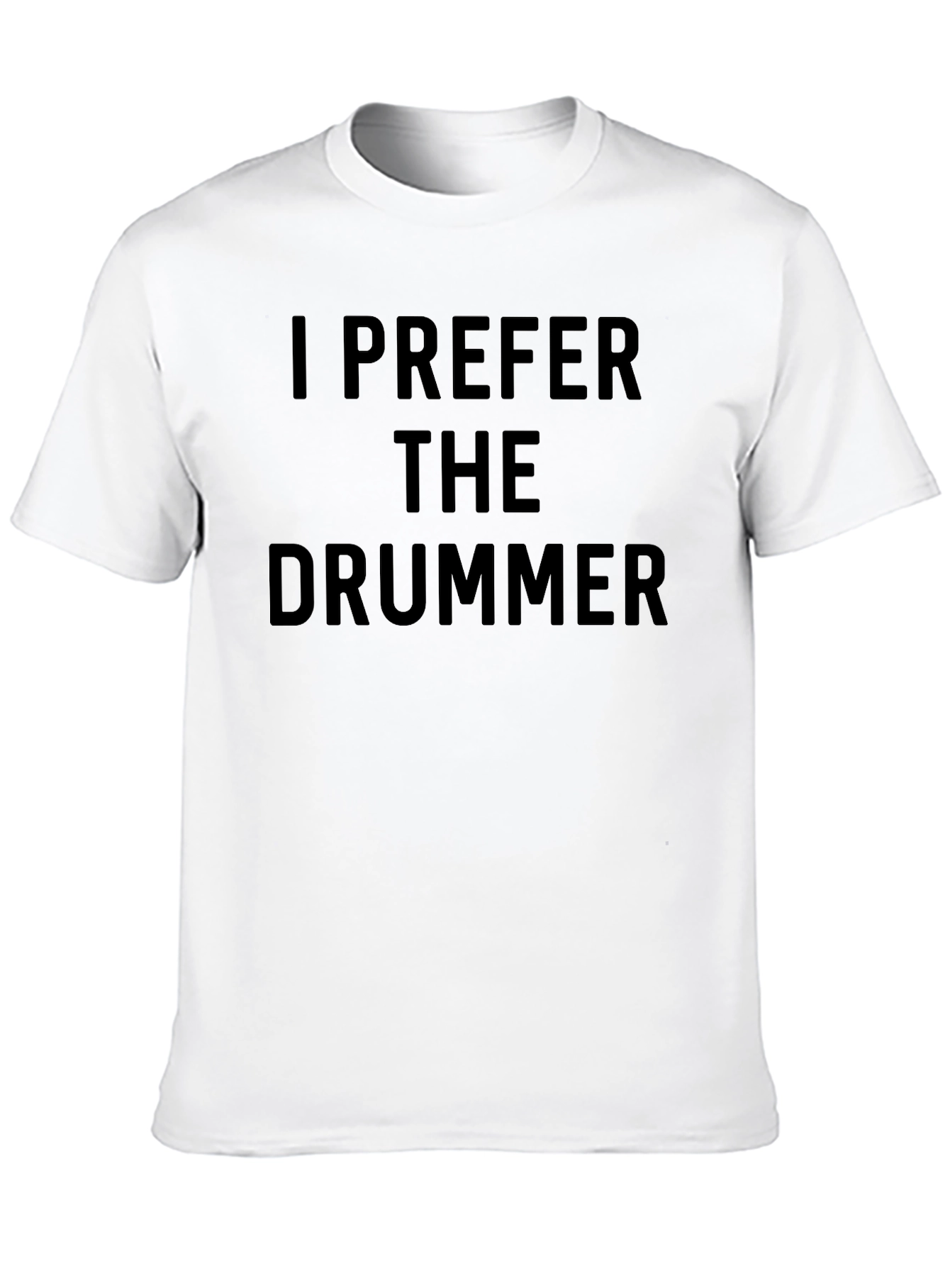 Black I Prefer the Drummer Graphic Tee - Black view 10