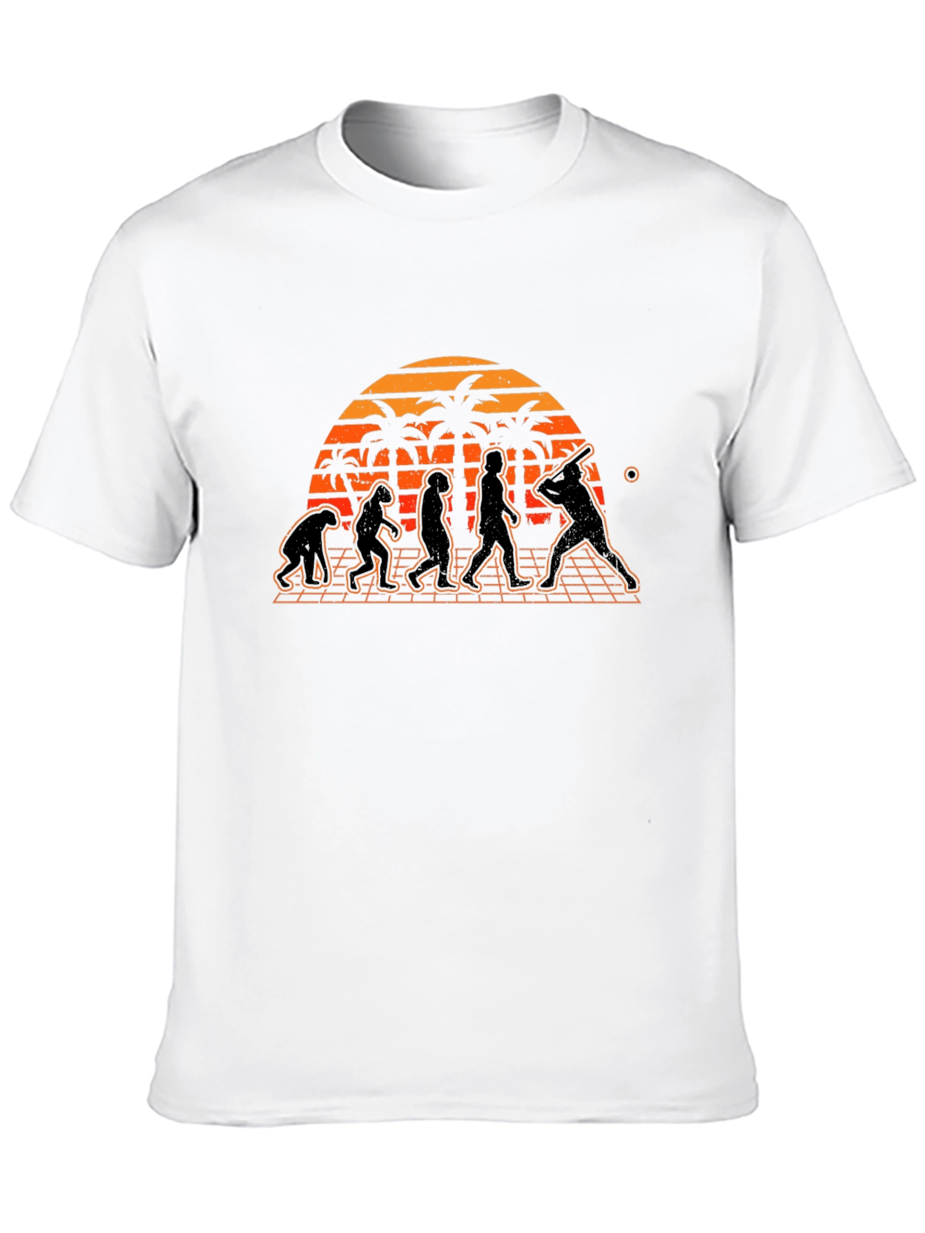 Black Evolution of Baseball T-Shirt view 10
