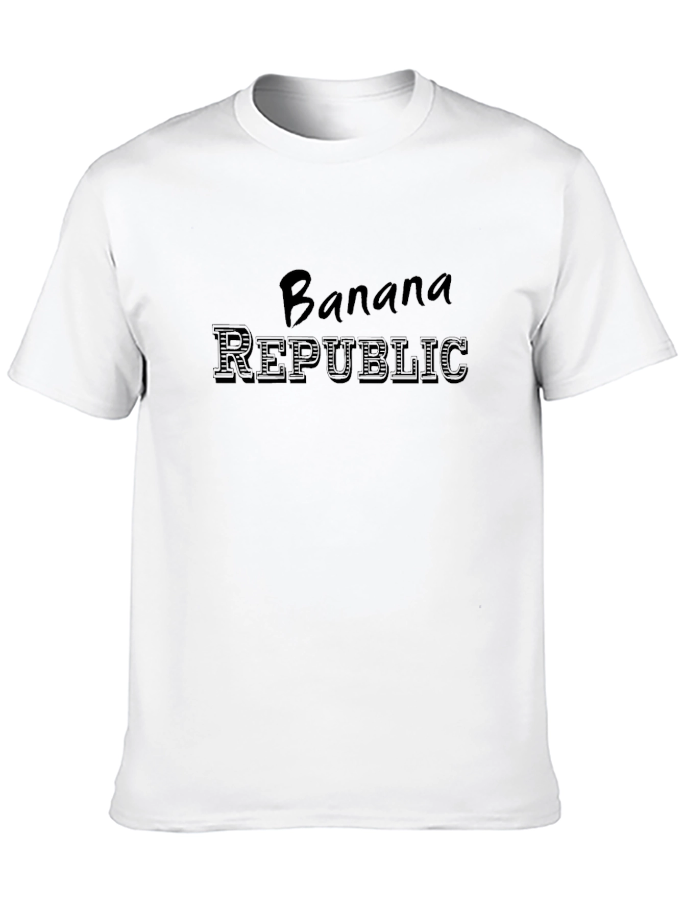 Black Banana Republic Men's Black Graphic T-Shirt view 10