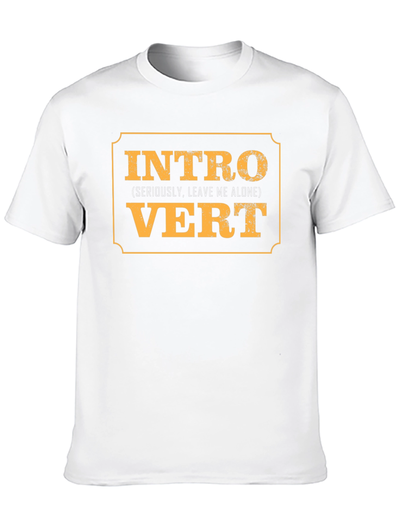 Black Introvert Slogan Graphic Black T-Shirt view 10