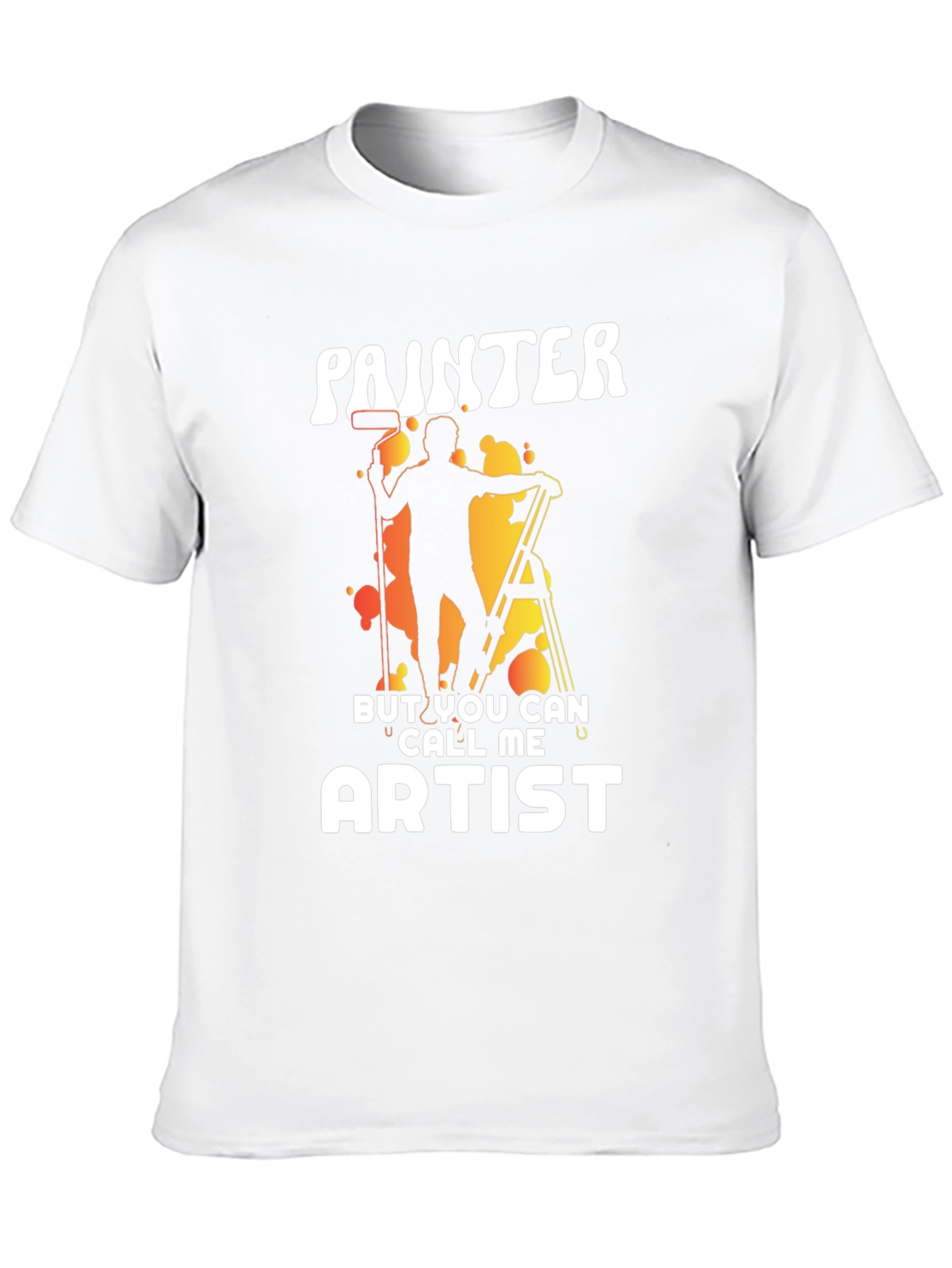 Black Painter or Artist Funny Graphic T-Shirt view 10