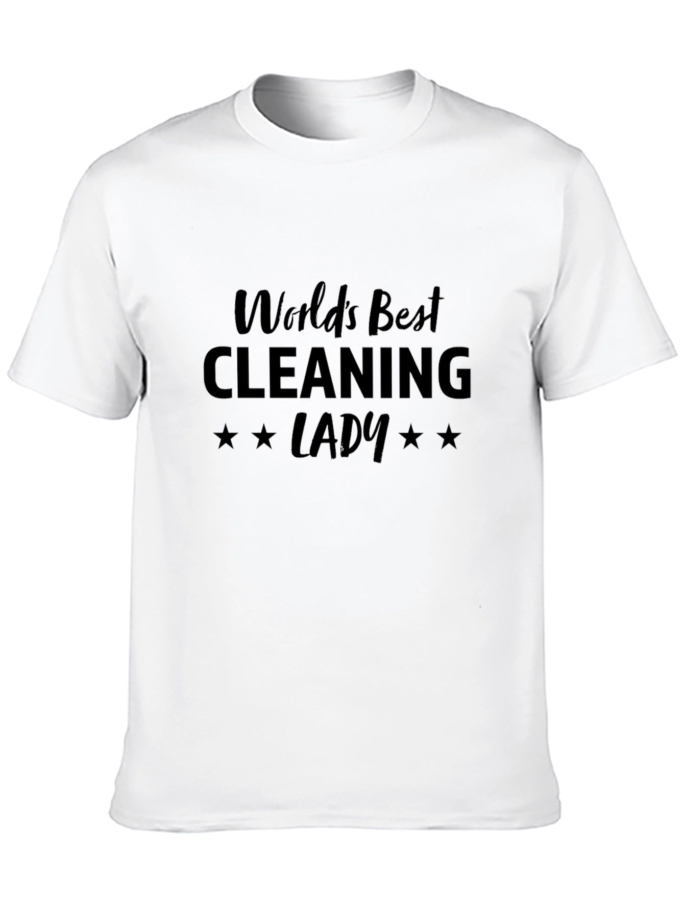 Black World's Best Cleaning Lady T-Shirt view 10