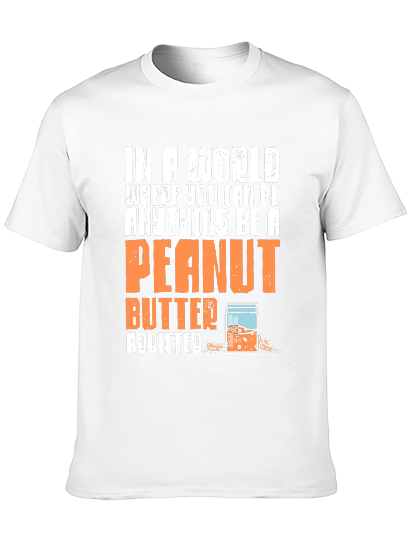 Black Peanut Butter Addicted Graphic Tee view 10
