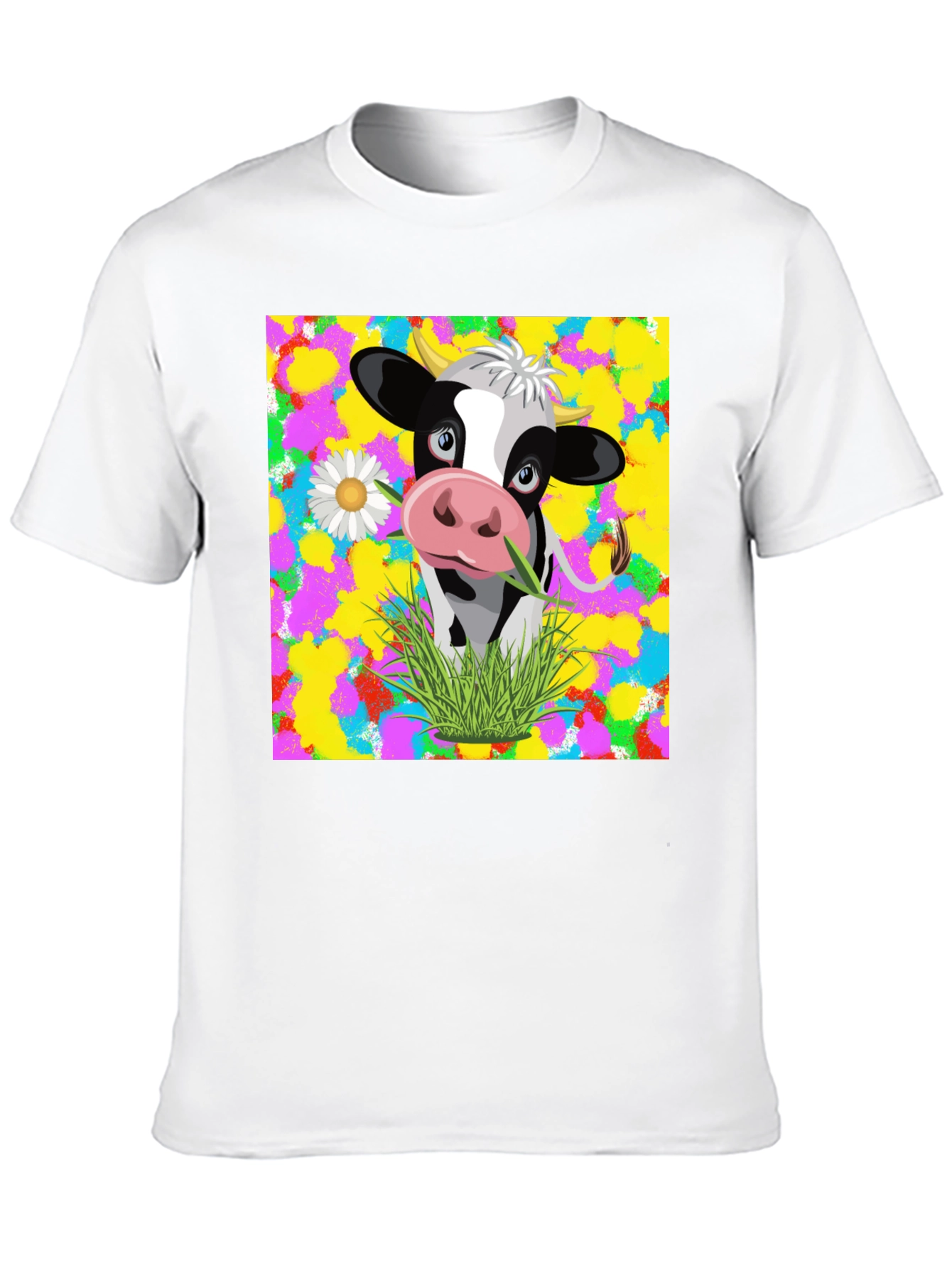Black Cow Graphic Tee - Vibrant Design, Comfortable Fit view 10