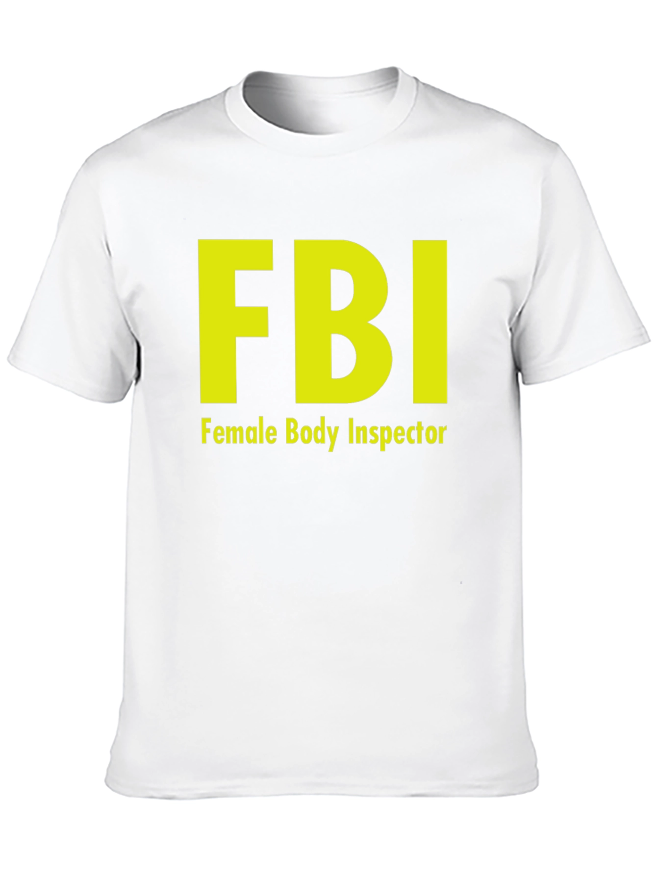 Black FBI Female Body Inspector Novelty T-Shirt view 10