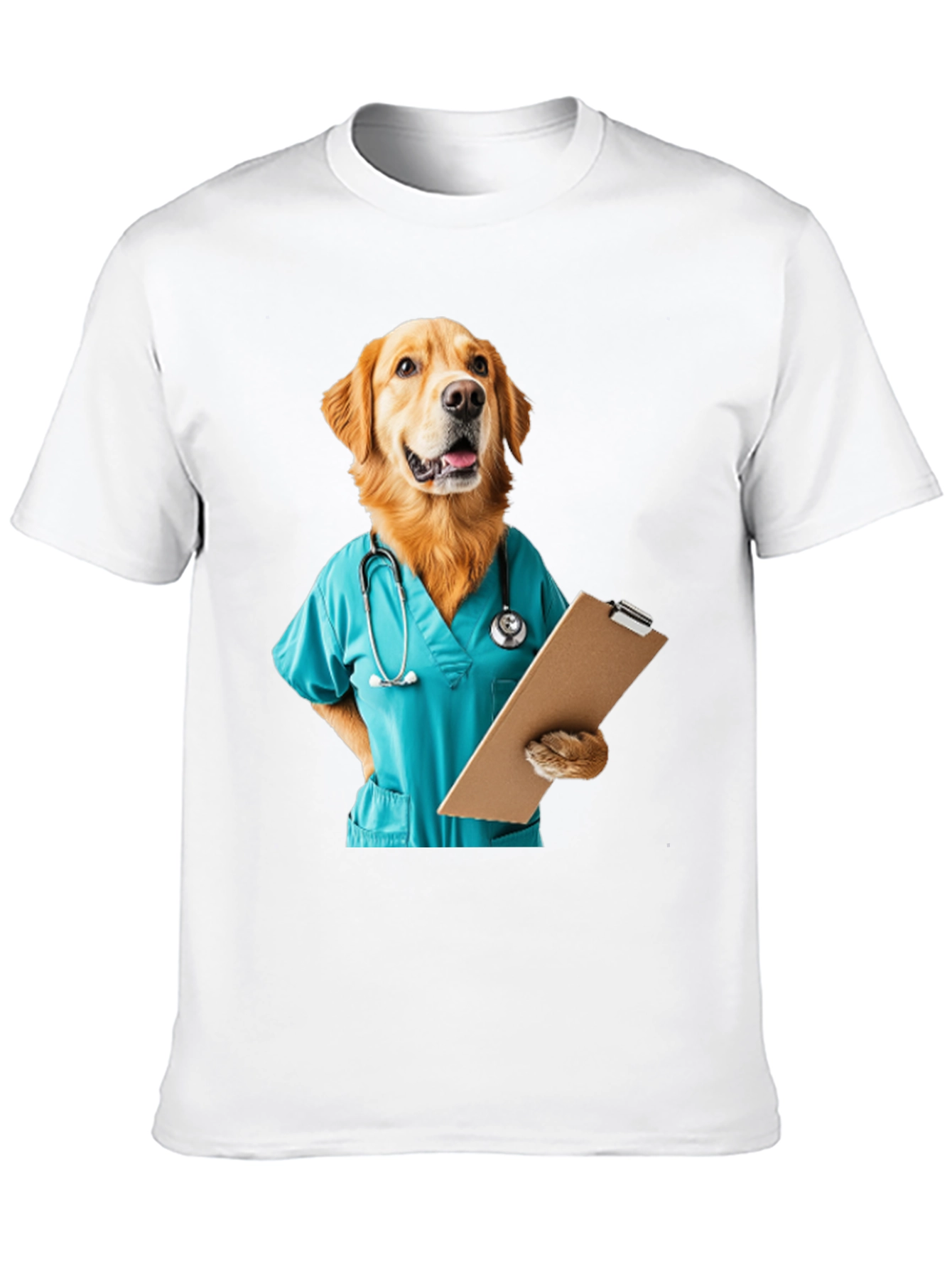 Black Dog Doctor Graphic Tee - Veterinary Humor T-Shirt view 10