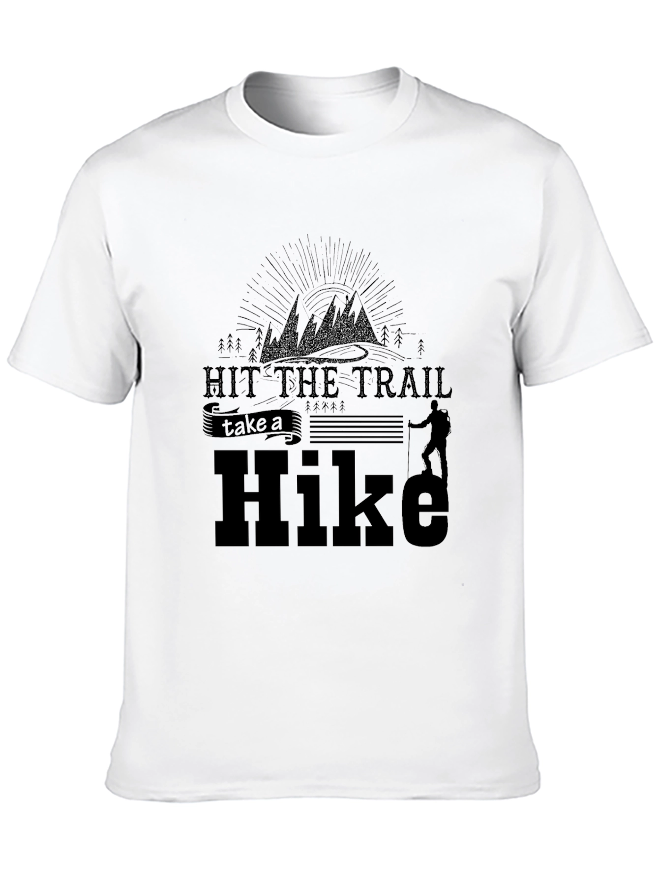 Black Hit the Trail Hike T-Shirt - Adventure Awaits view 10