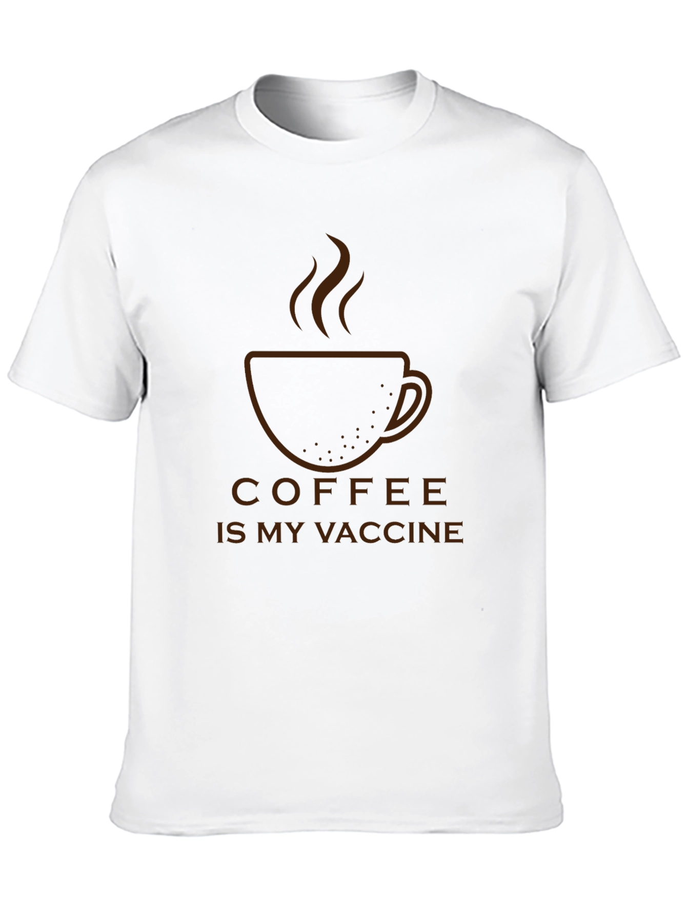 Black Coffee is My Vaccine Graphic T-Shirt view 10