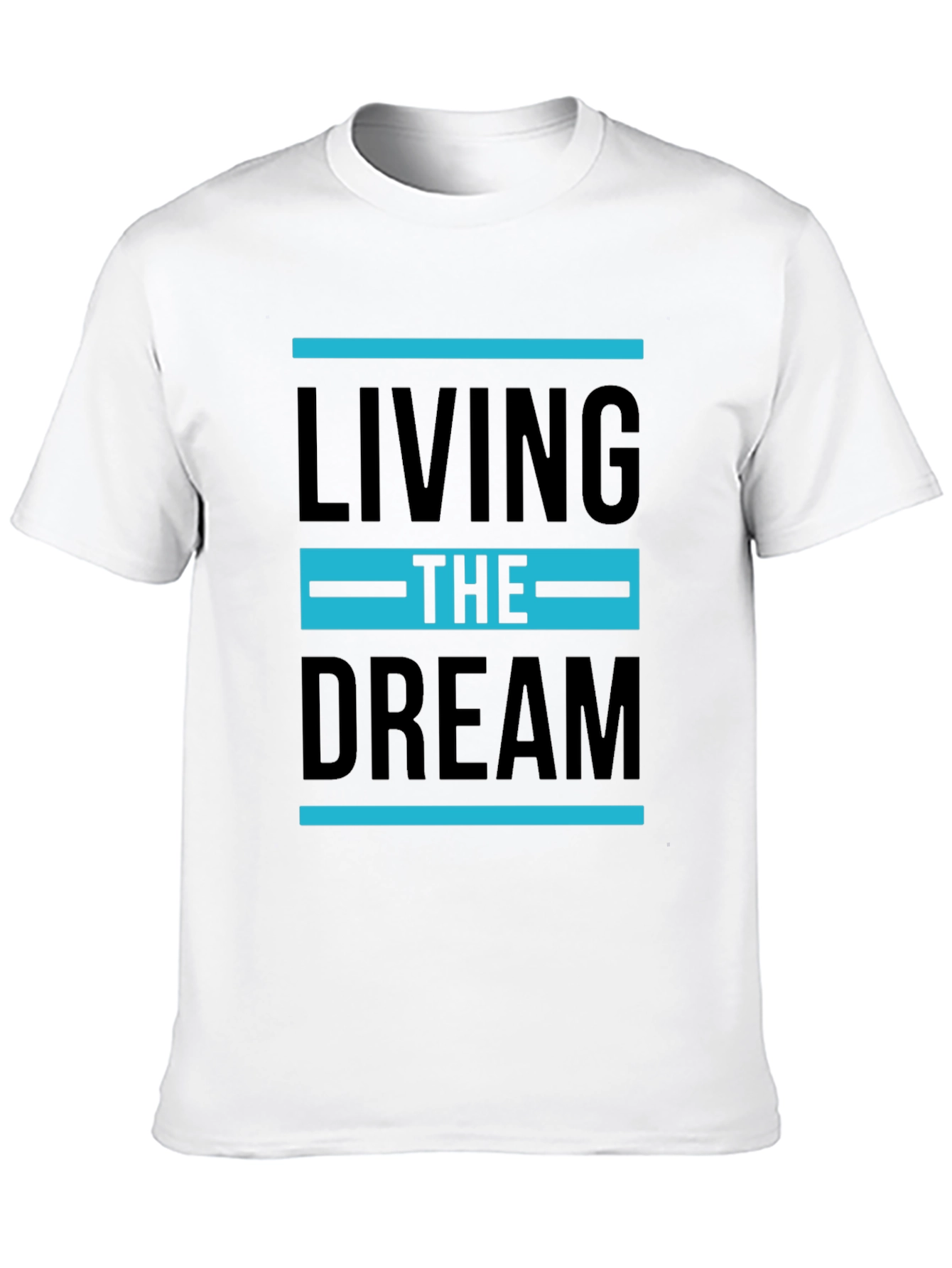 Black Living the Dream Graphic T-Shirt - Stylish Tee view 10
