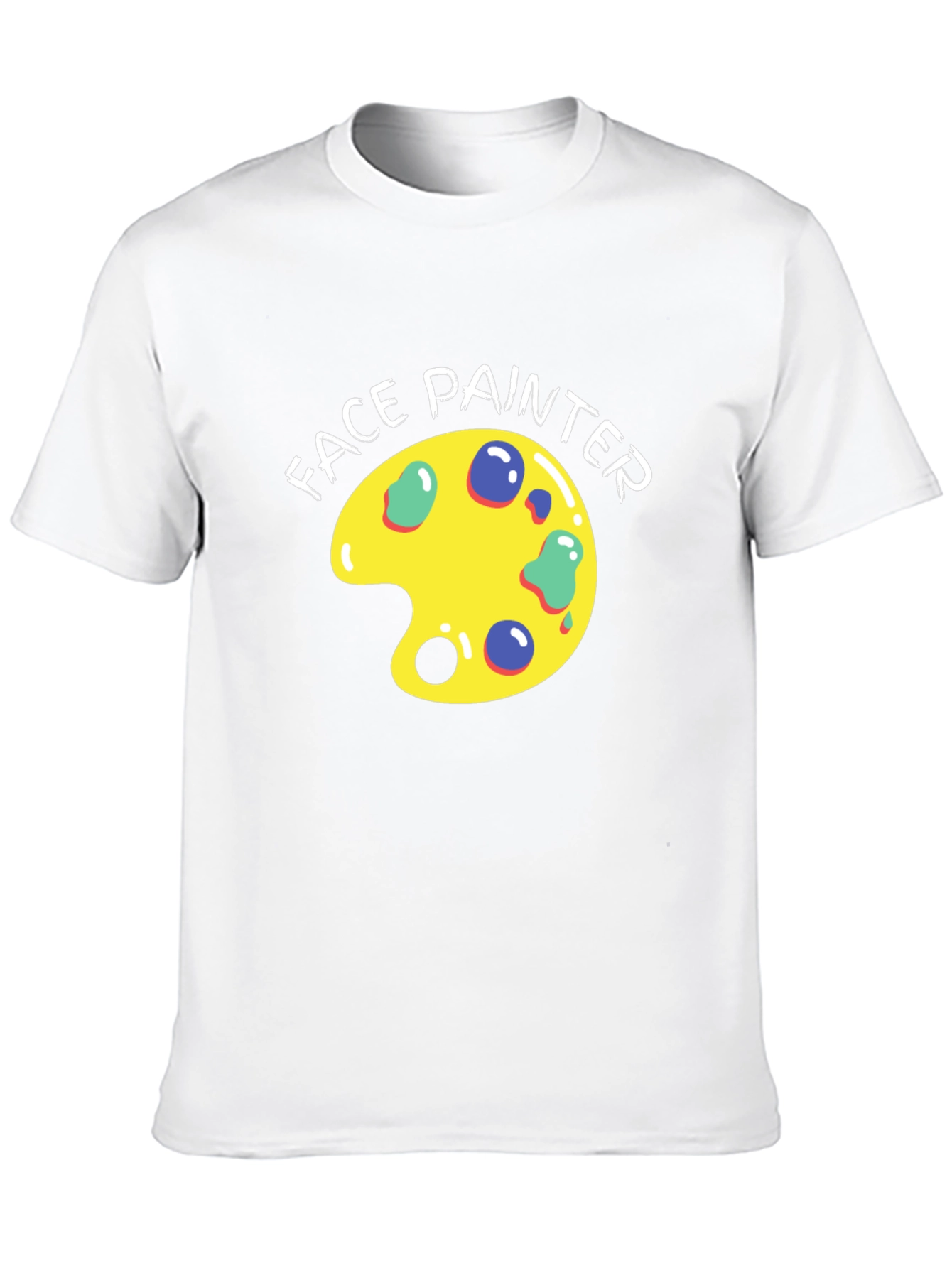 Face Painter T-Shirt - Artistic Palette Design - 10