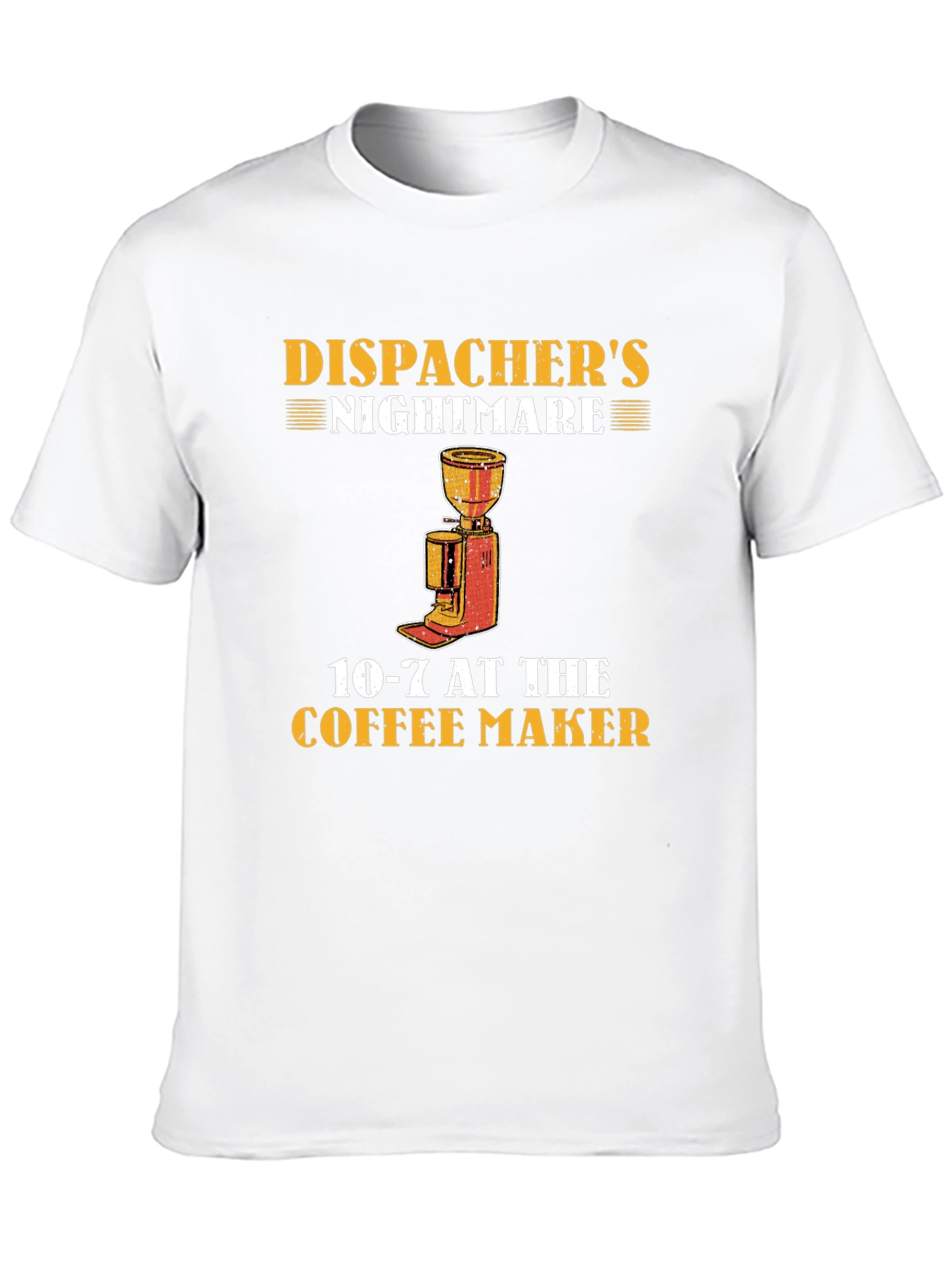 Black Dispatcher's Nightmare Coffee T-Shirt view 10
