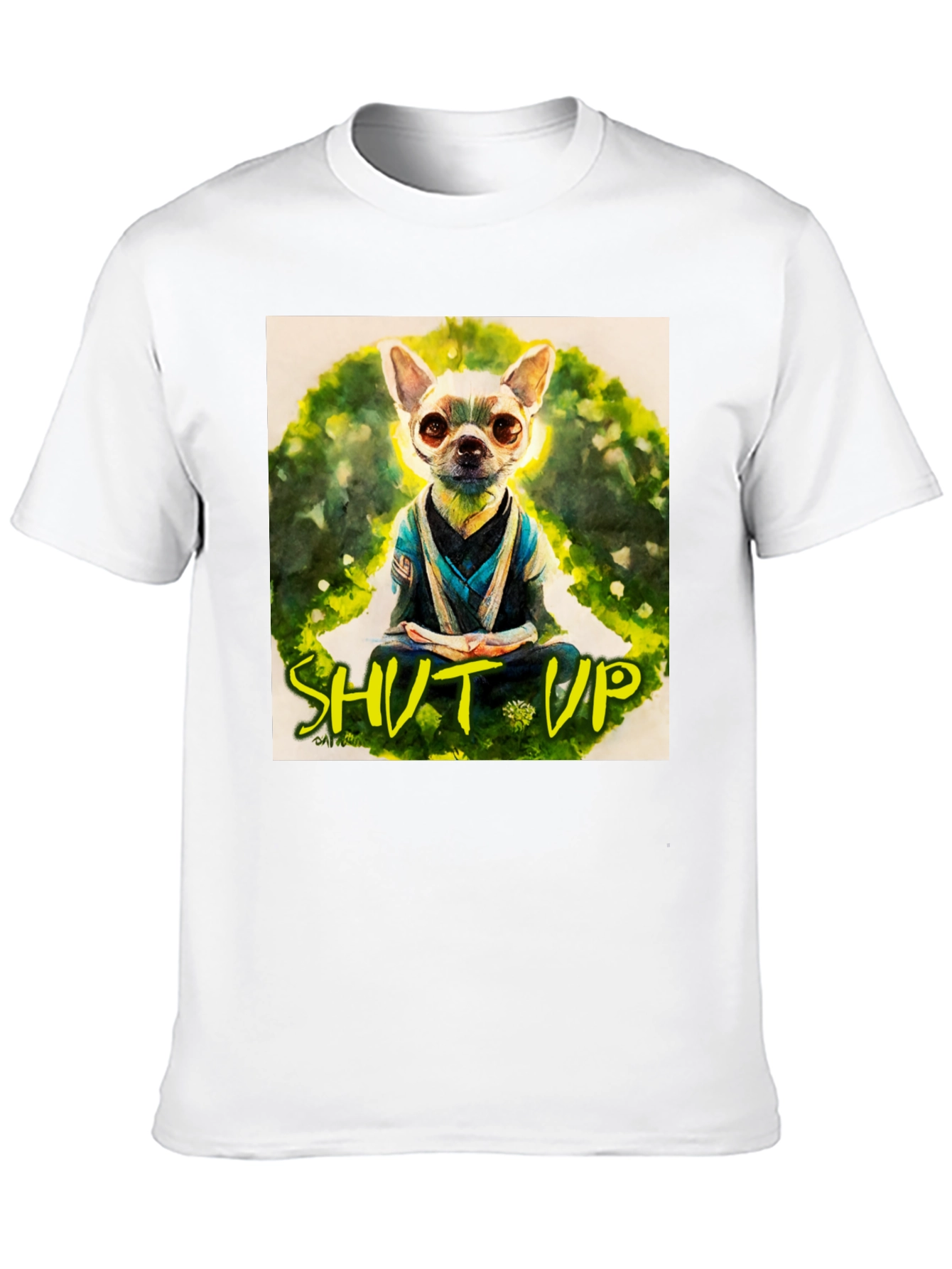 Black Zen Chihuahua T-Shirt - Meditating Dog Graphic Tee view 10