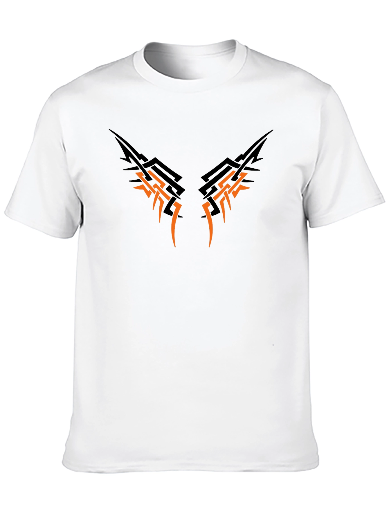 Black Edgy Tribal Graphic Black T-Shirt view 10