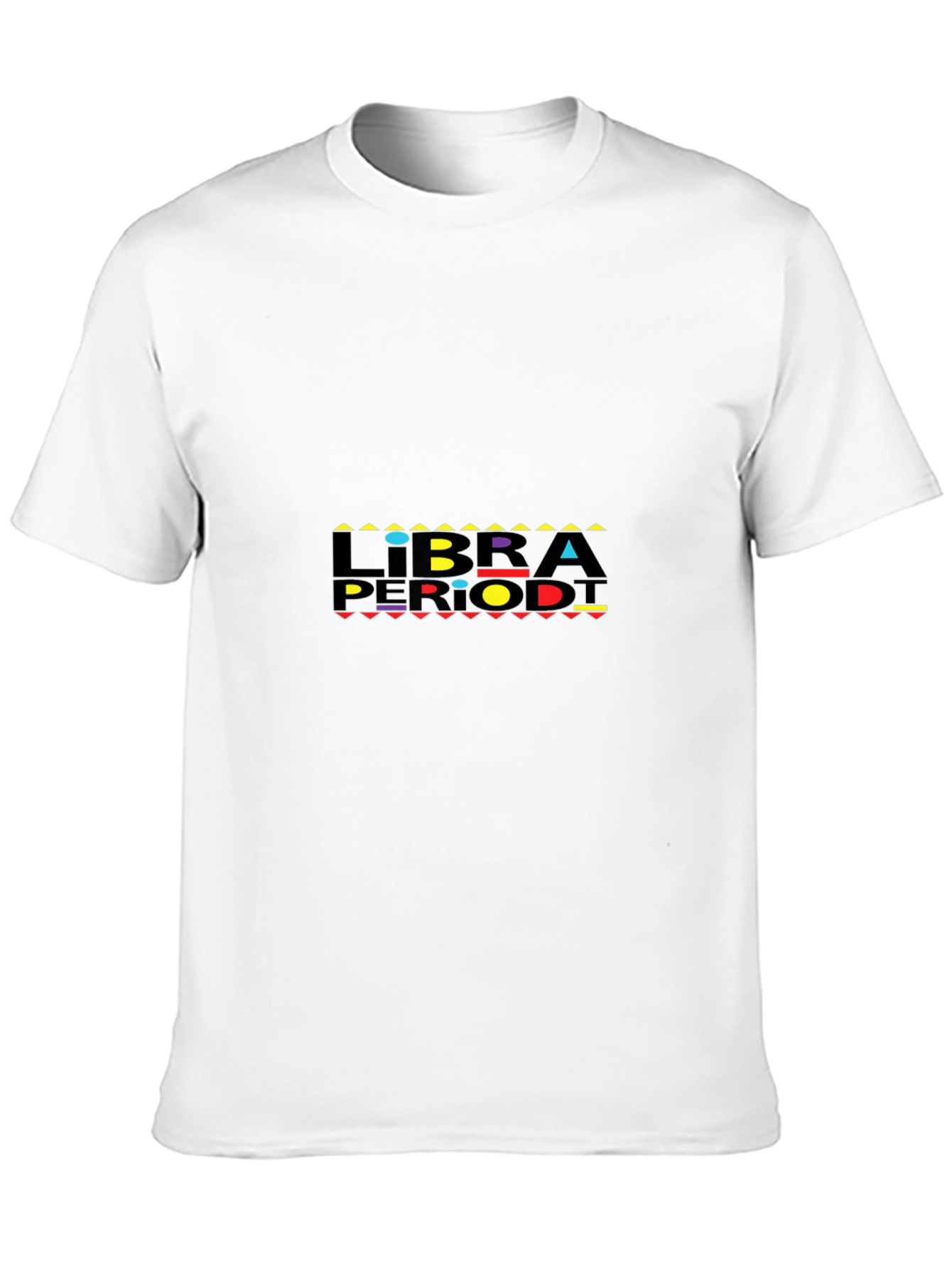 Black Libra Period! Men's Black Graphic T-Shirt view 10