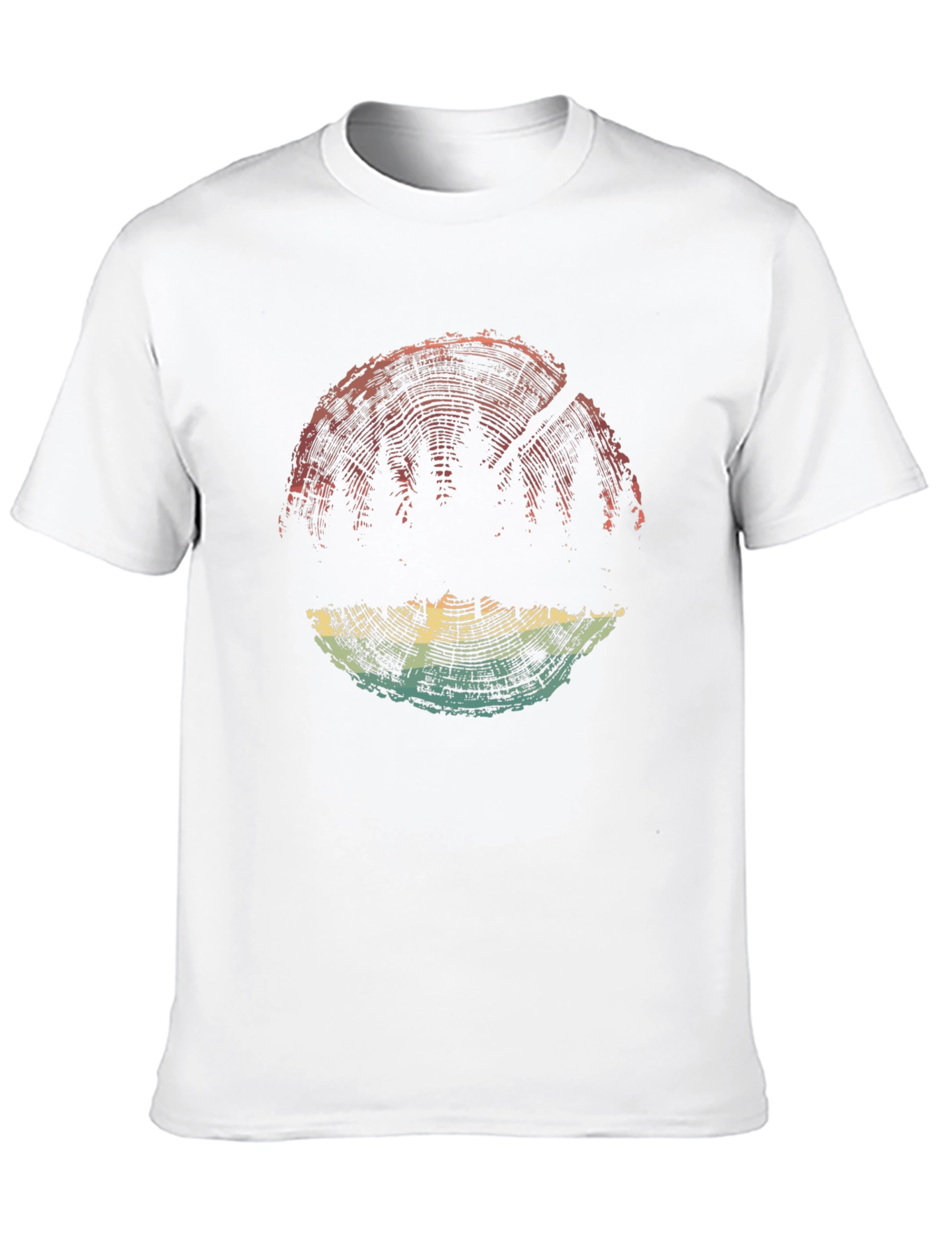 Black Nature Inspired Tree Ring Graphic Tee - Soft Black Cotton view 10