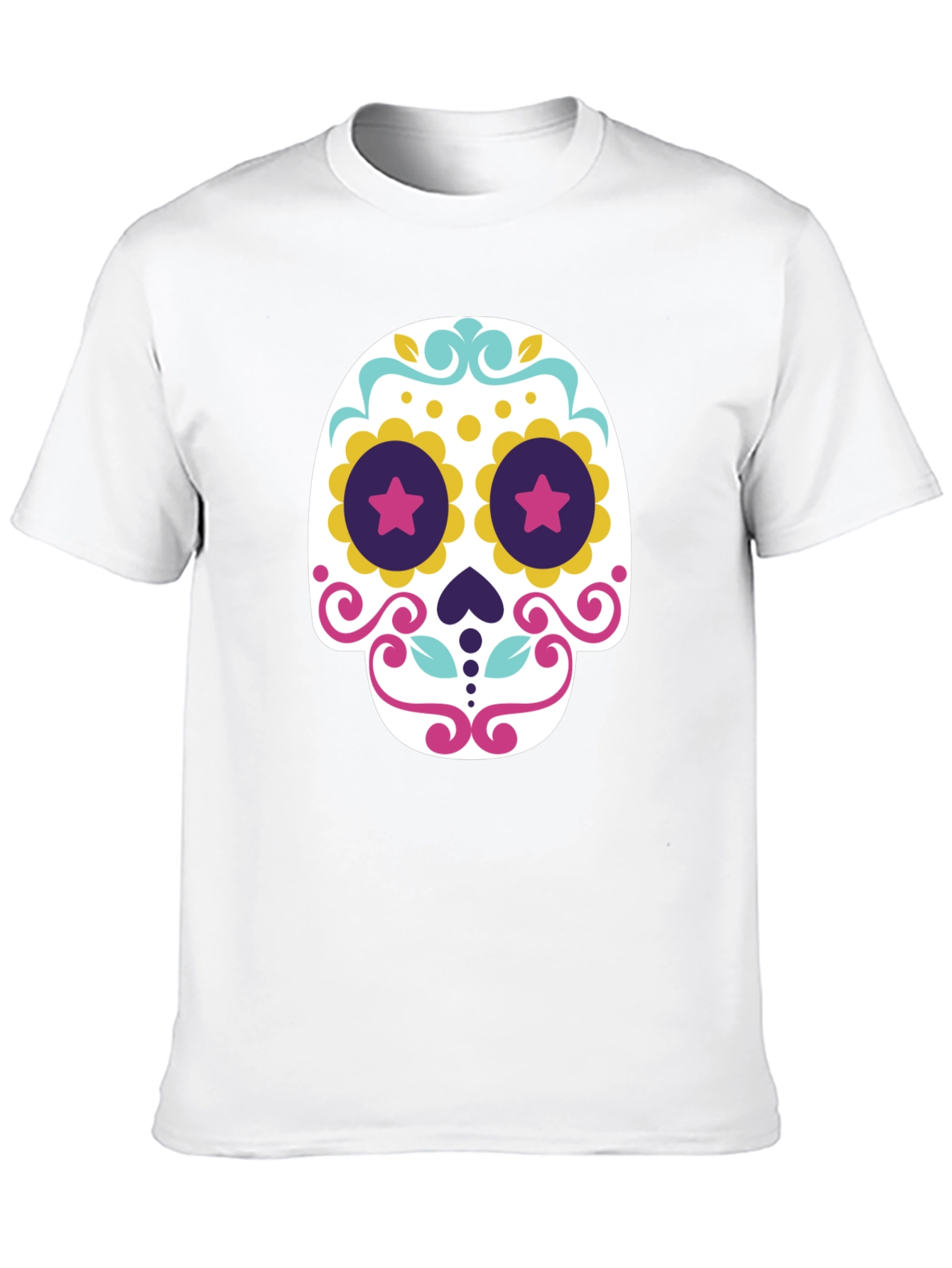 Day of the Dead Sugar Skull T-Shirt - Black - 10
