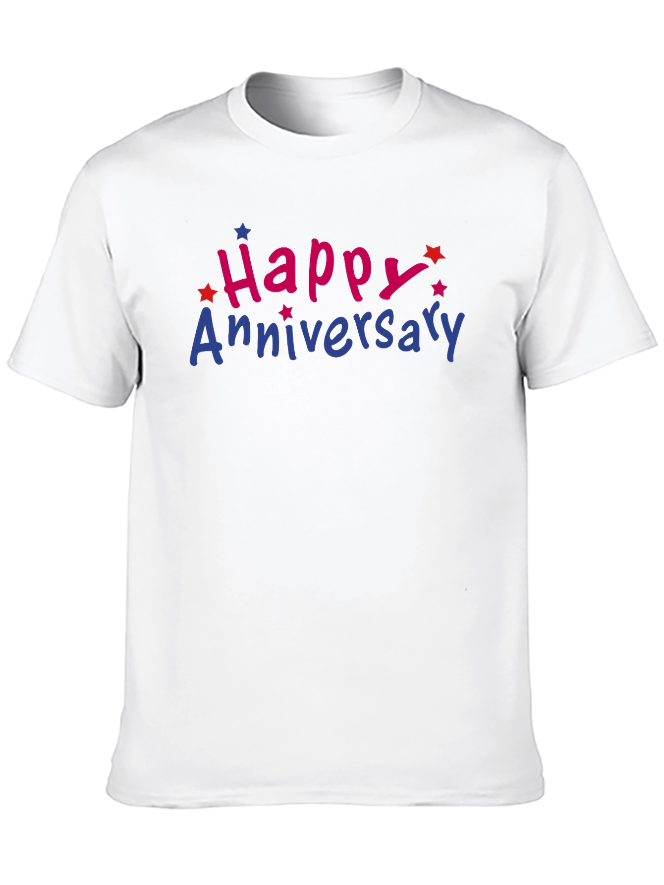 Black Happy Anniversary Graphic Tee - Men's Black T-Shirt view 10