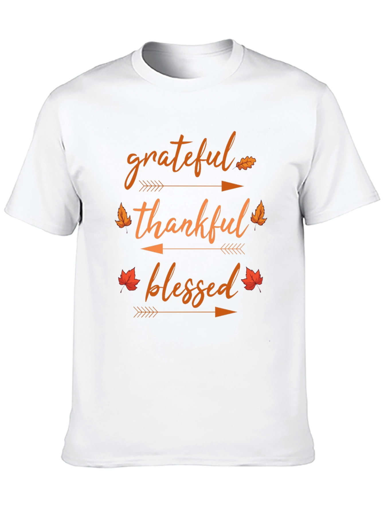 Black Grateful Thankful Blessed Fall T-Shirt view 10