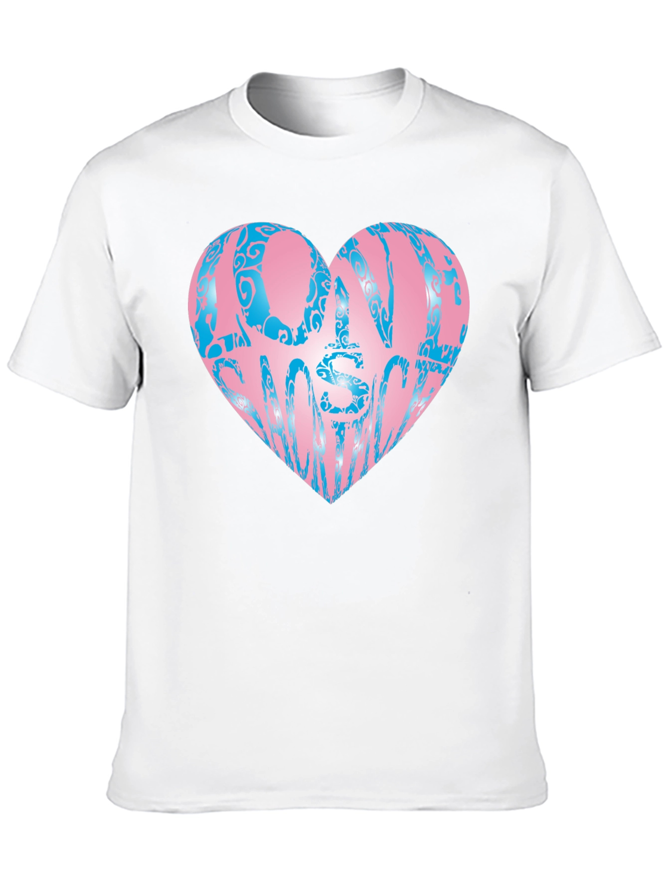 Black One In A Million Heart T-Shirt view 10