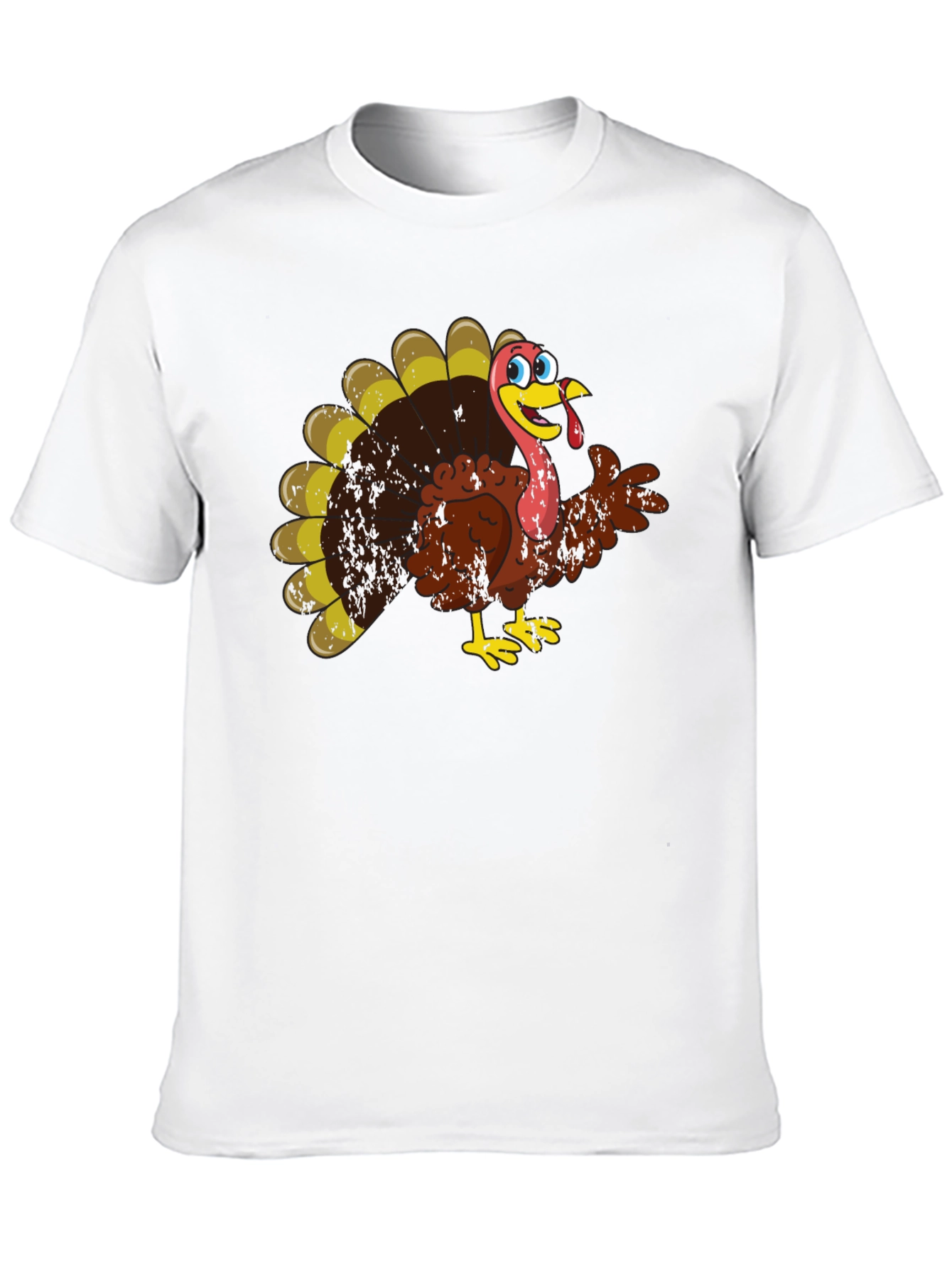 Black Funny Turkey Graphic Tee view 10