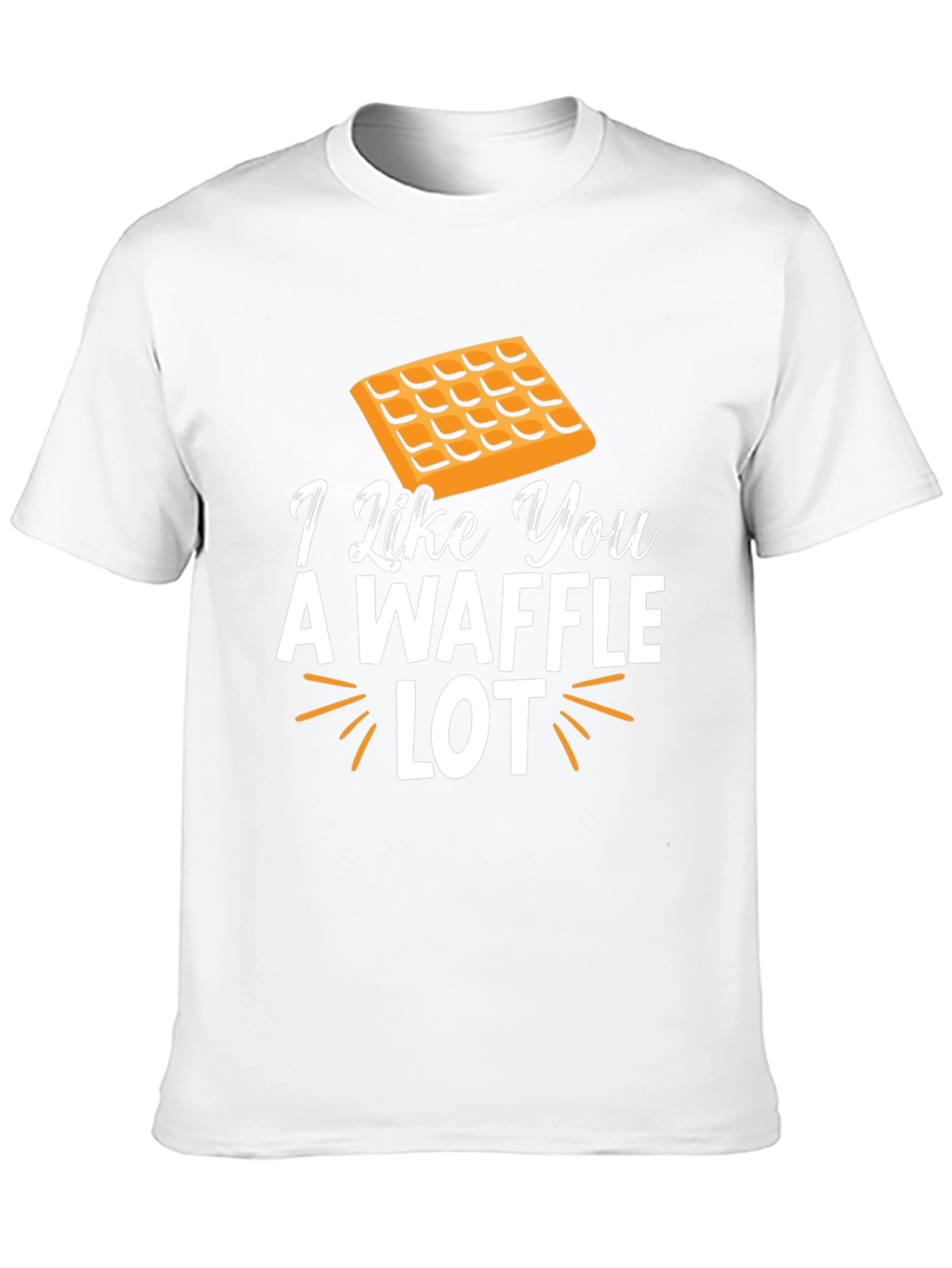 Black I Like You A Waffle Lot Novelty T-Shirt view 10