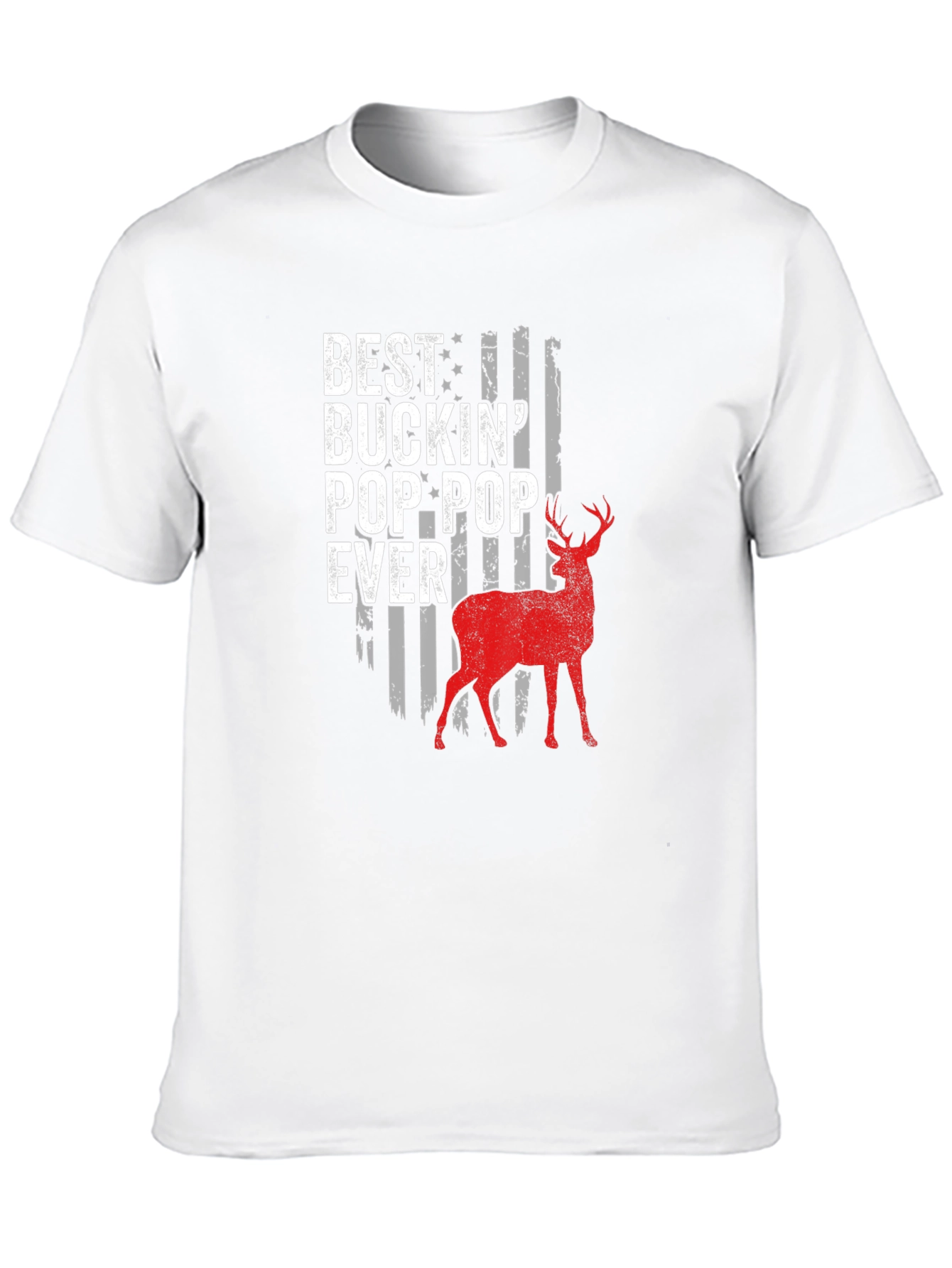 Black Best Buckin' Pop-Pop Ever Deer Hunting T-Shirt view 10