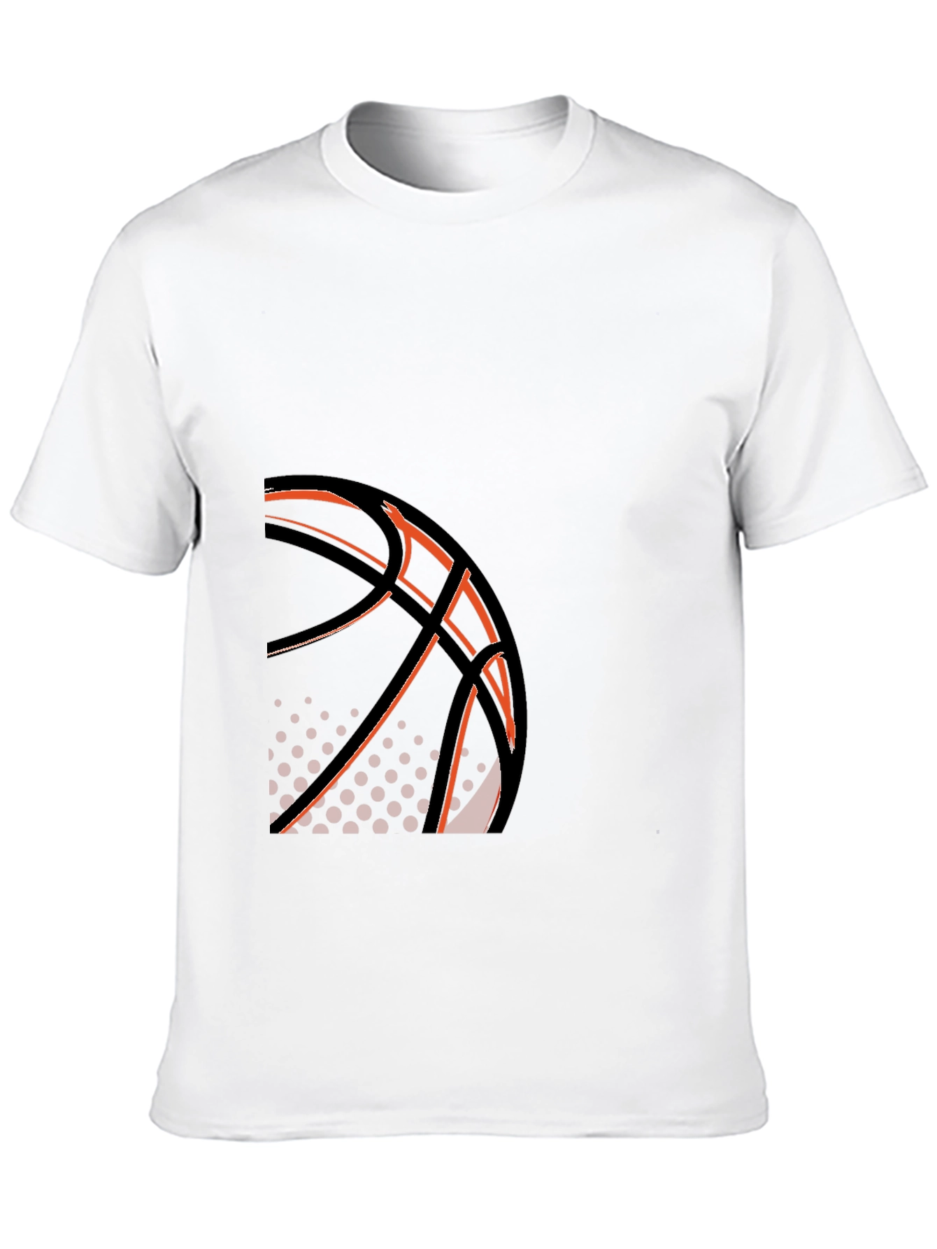 Black Basketball Graphic Tee - Stylish Black T-Shirt view 10