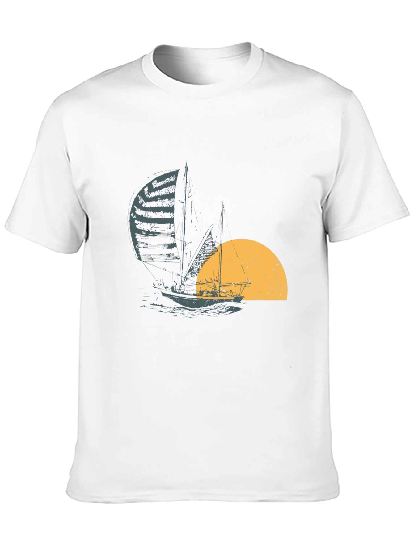 Black Sailing at Sunset Black T-Shirt view 10