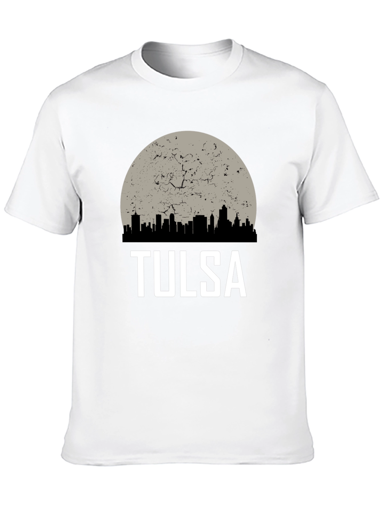 Black Tulsa City Skyline Graphic Tee view 10