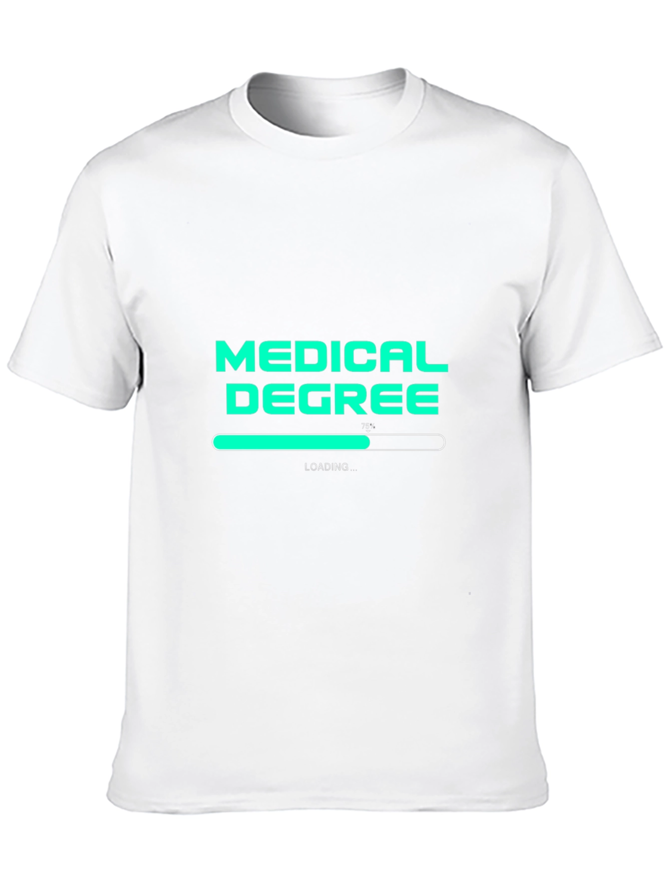 Black Medical Degree Loading T-Shirt - Student Doctor Gift view 10