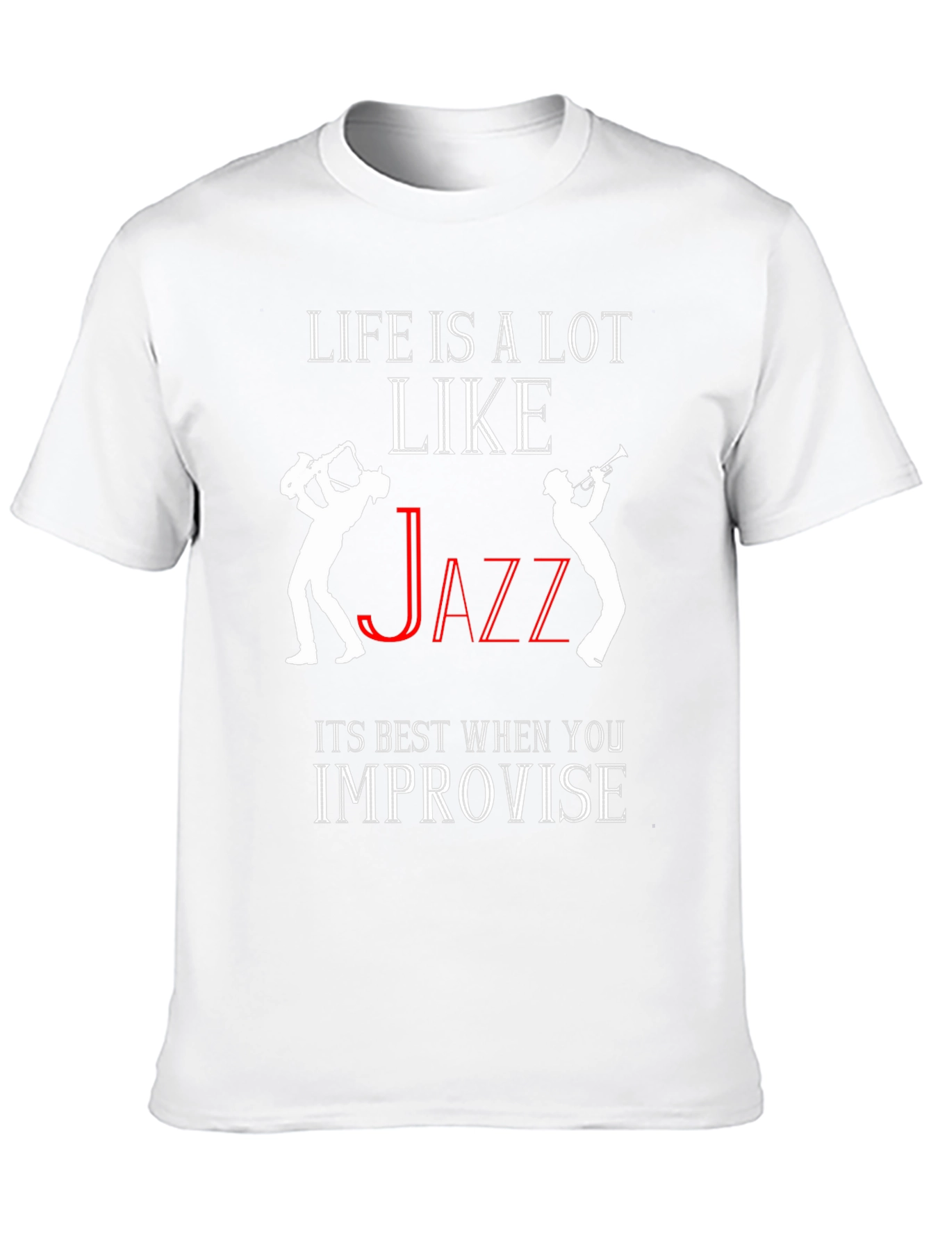Black Life is Like Jazz T-Shirt - Improvise! view 10