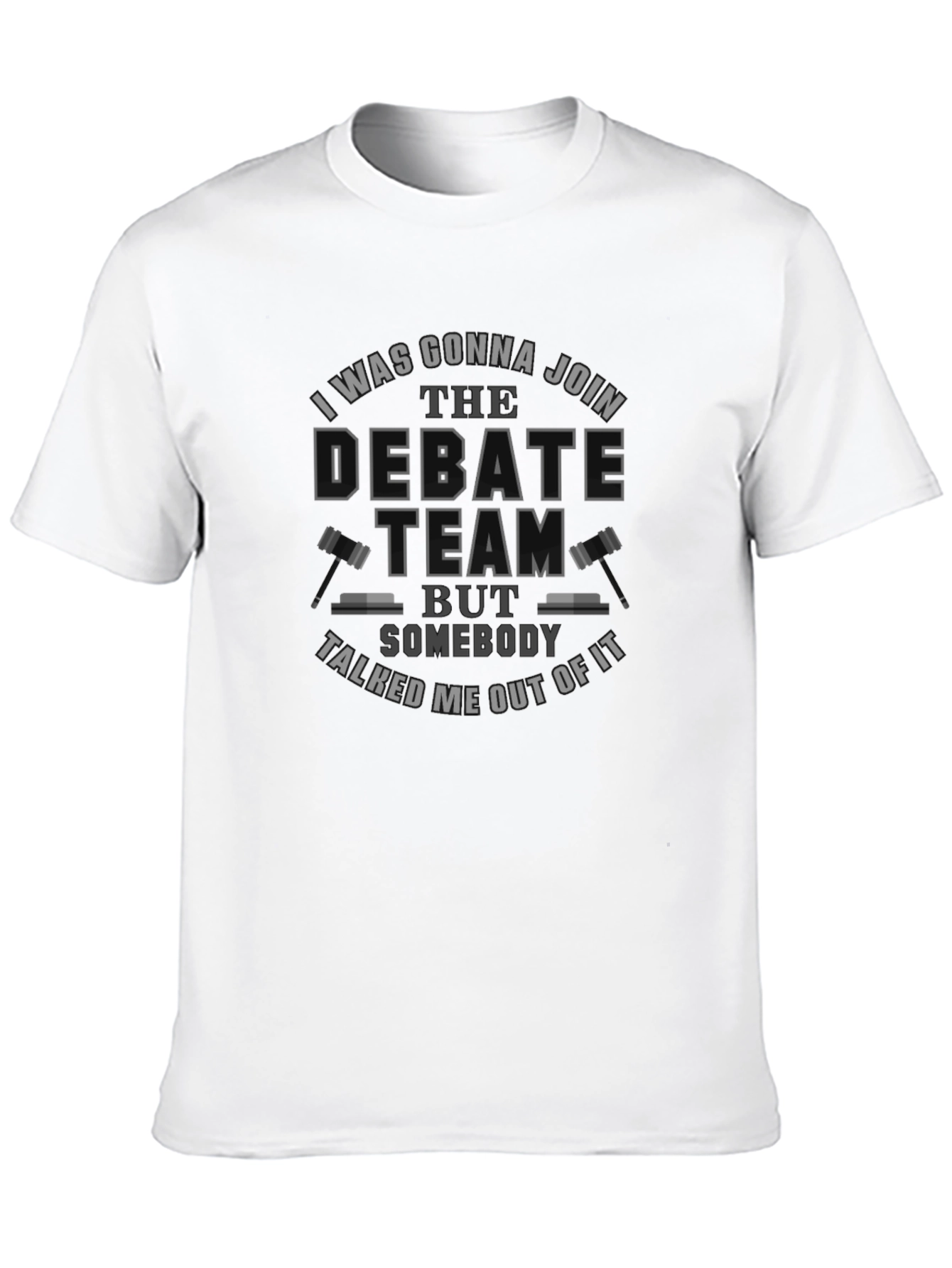Black Debate Team Humor T-Shirt view 10