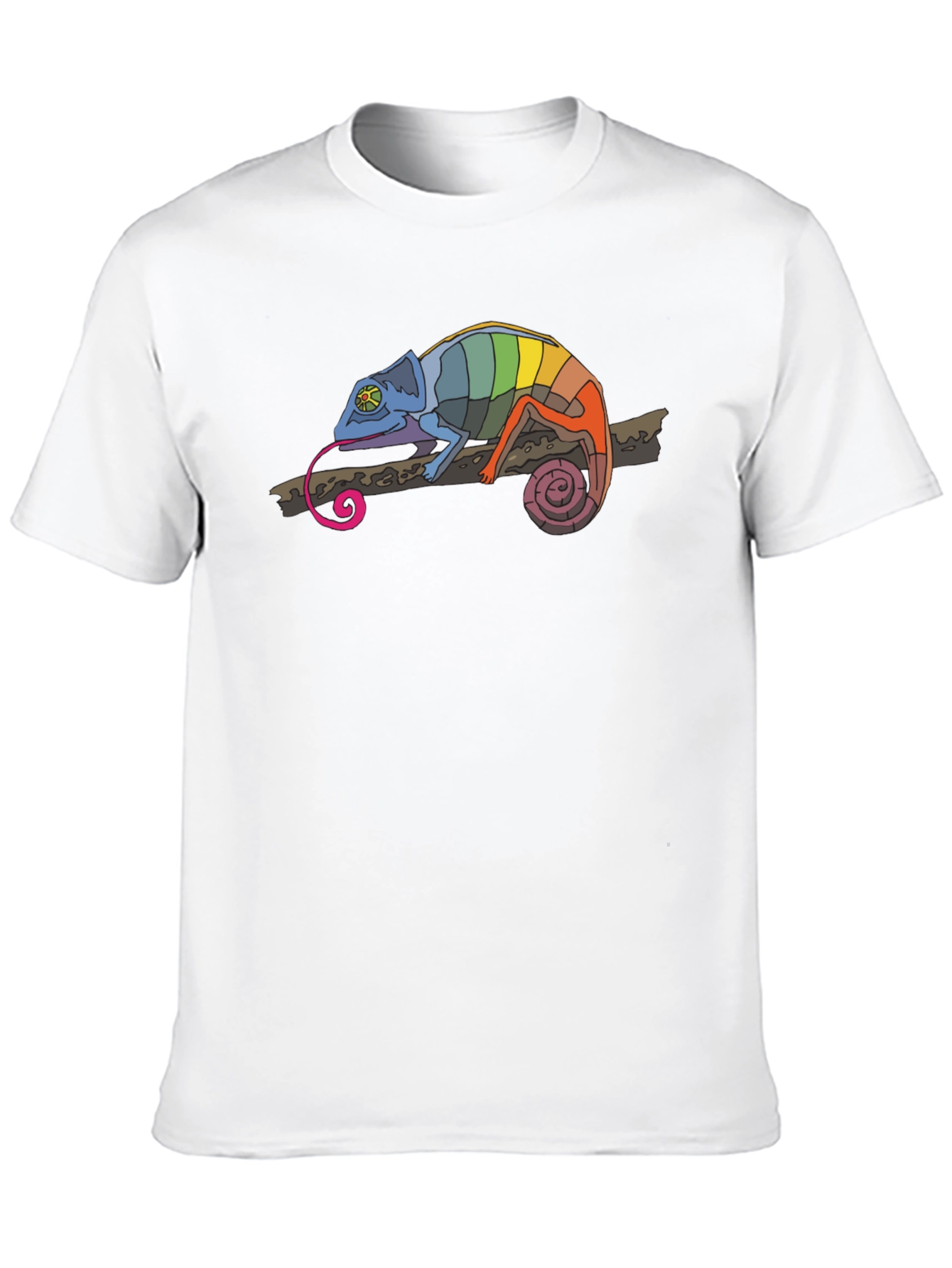 Black Rainbow Chameleon Black T-Shirt view 10