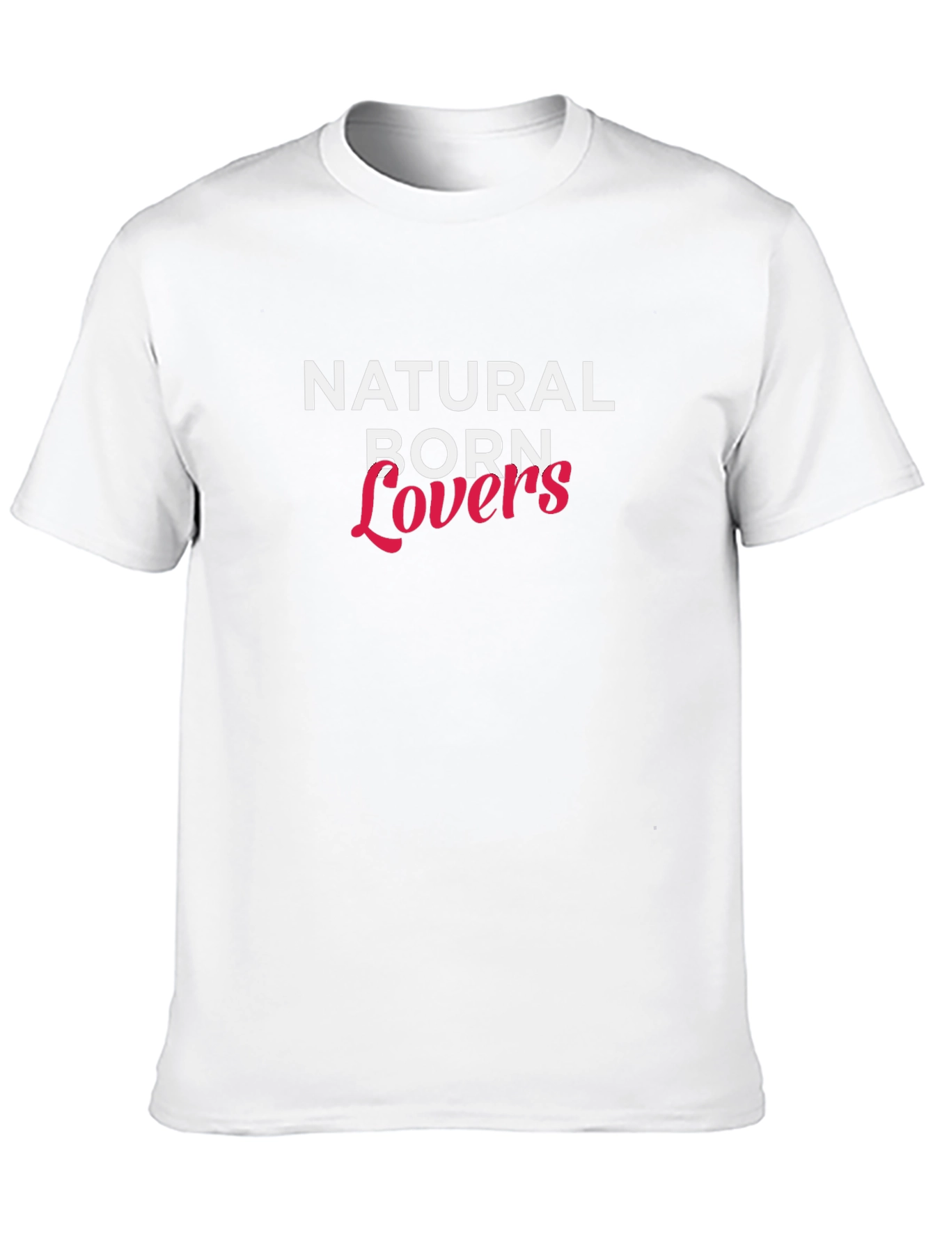 Black Natural Born Lovers Graphic T-Shirt view 10