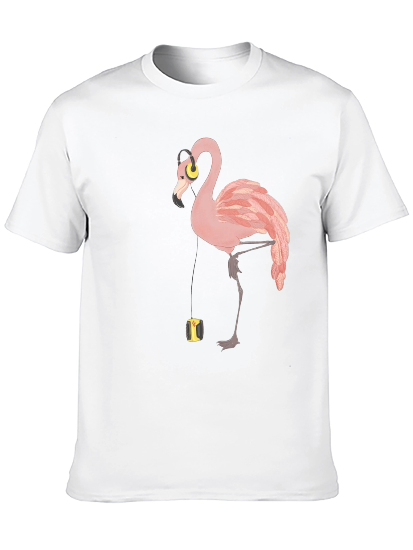 Black Flamingo Music Lover T-Shirt - Stylish Graphic Tee view 10