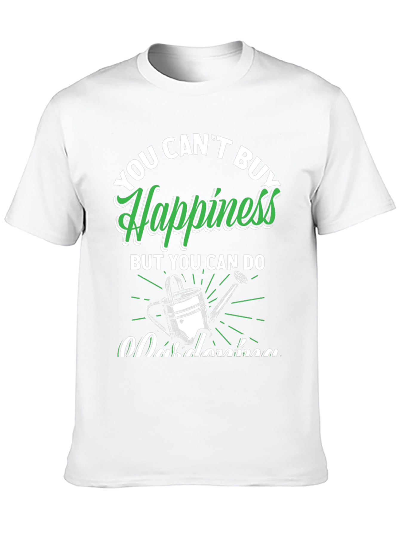 Black Gardening Happiness Graphic T-Shirt view 10