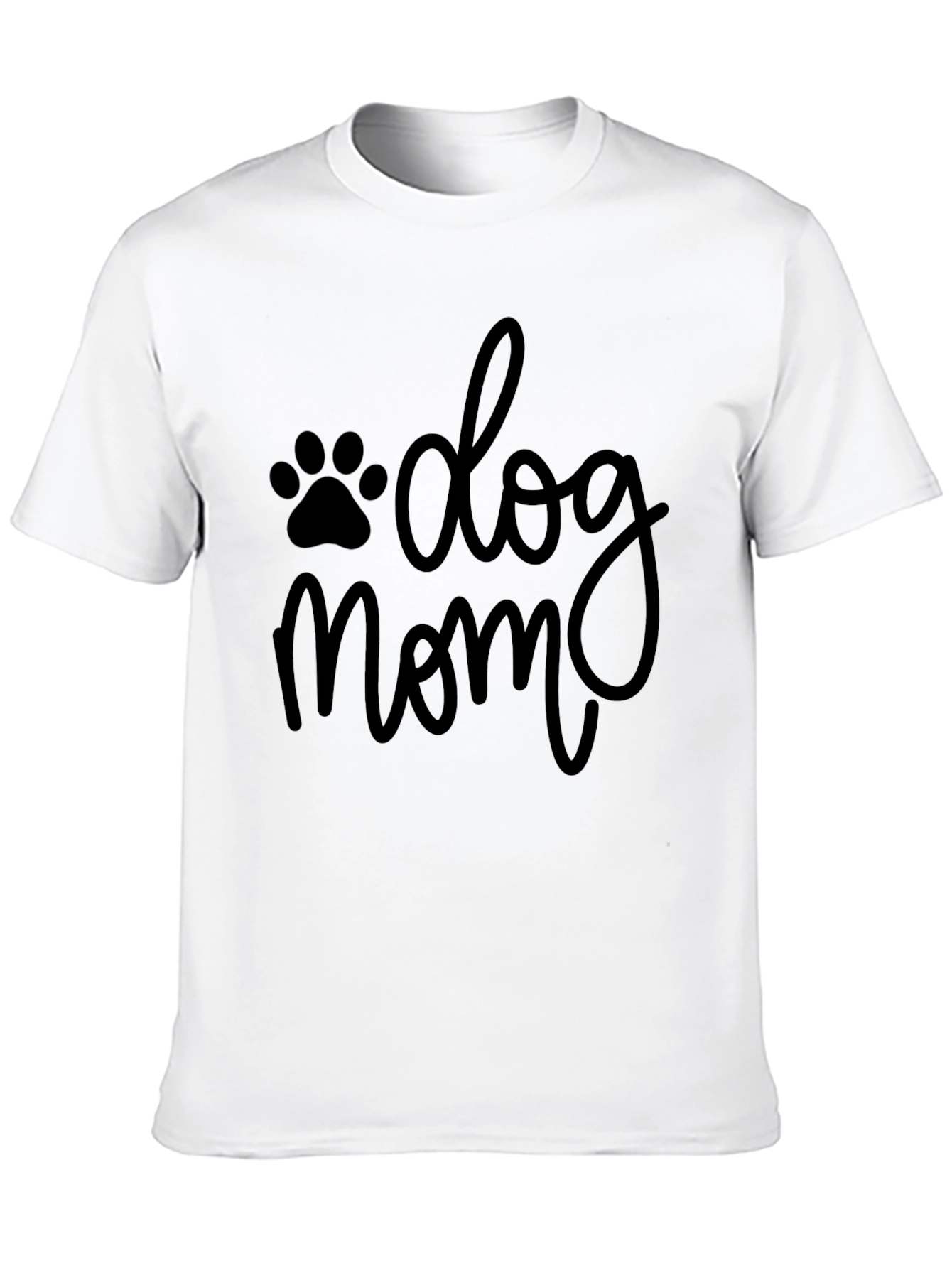Black Dog Mom Black T-Shirt view 10