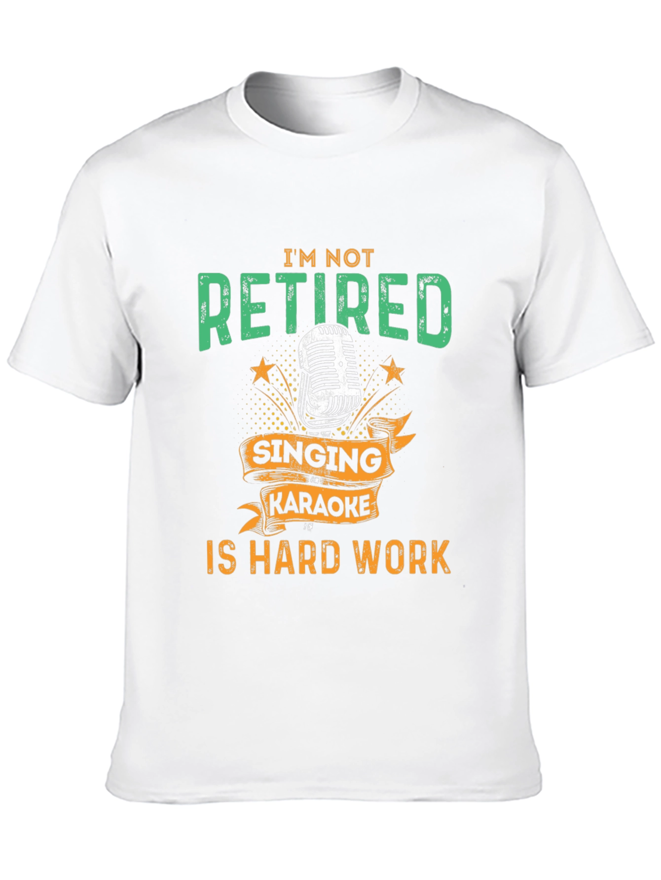 Black Funny Retirement Karaoke T-Shirt view 10