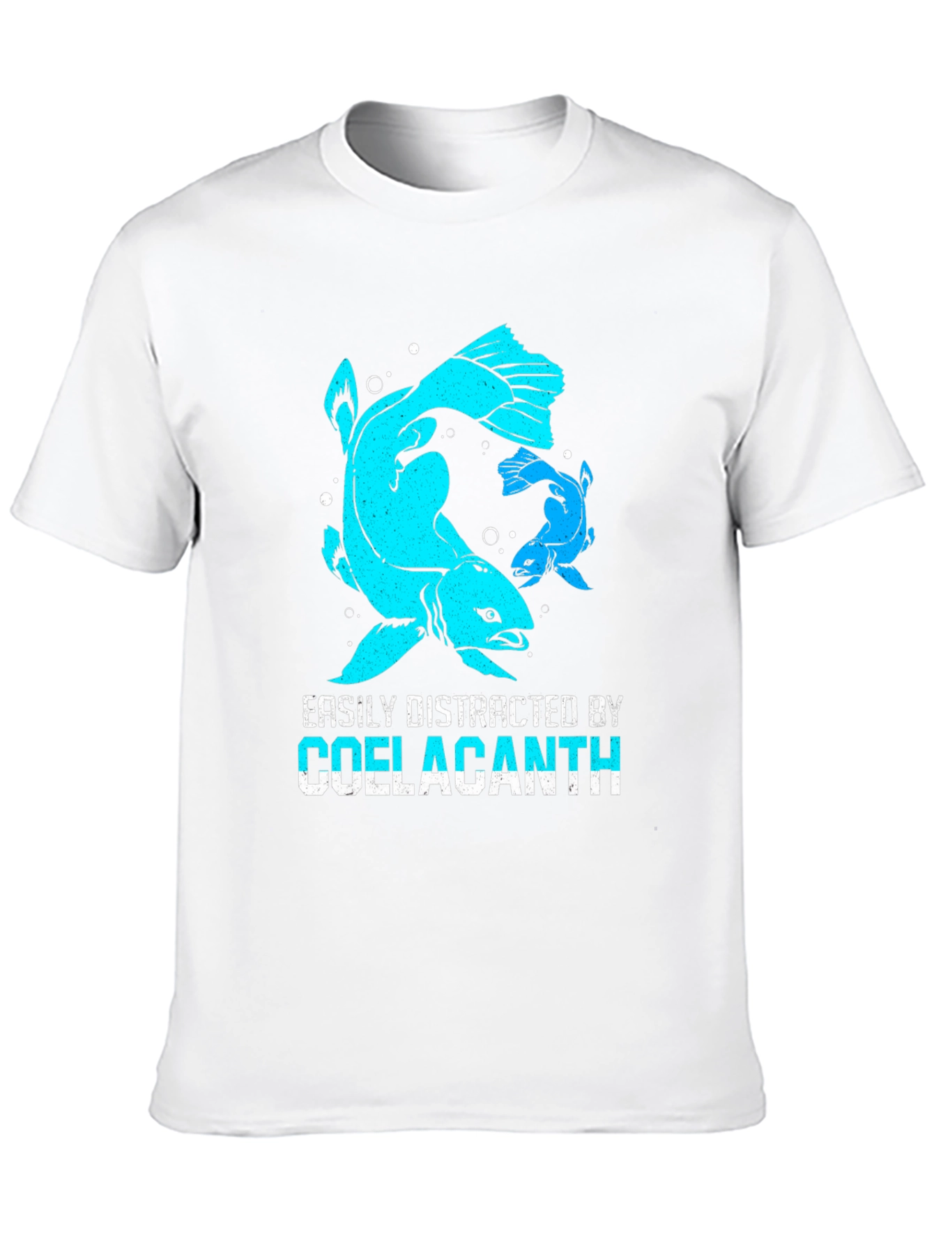 Black Coelacanth Fish Graphic T-Shirt view 10