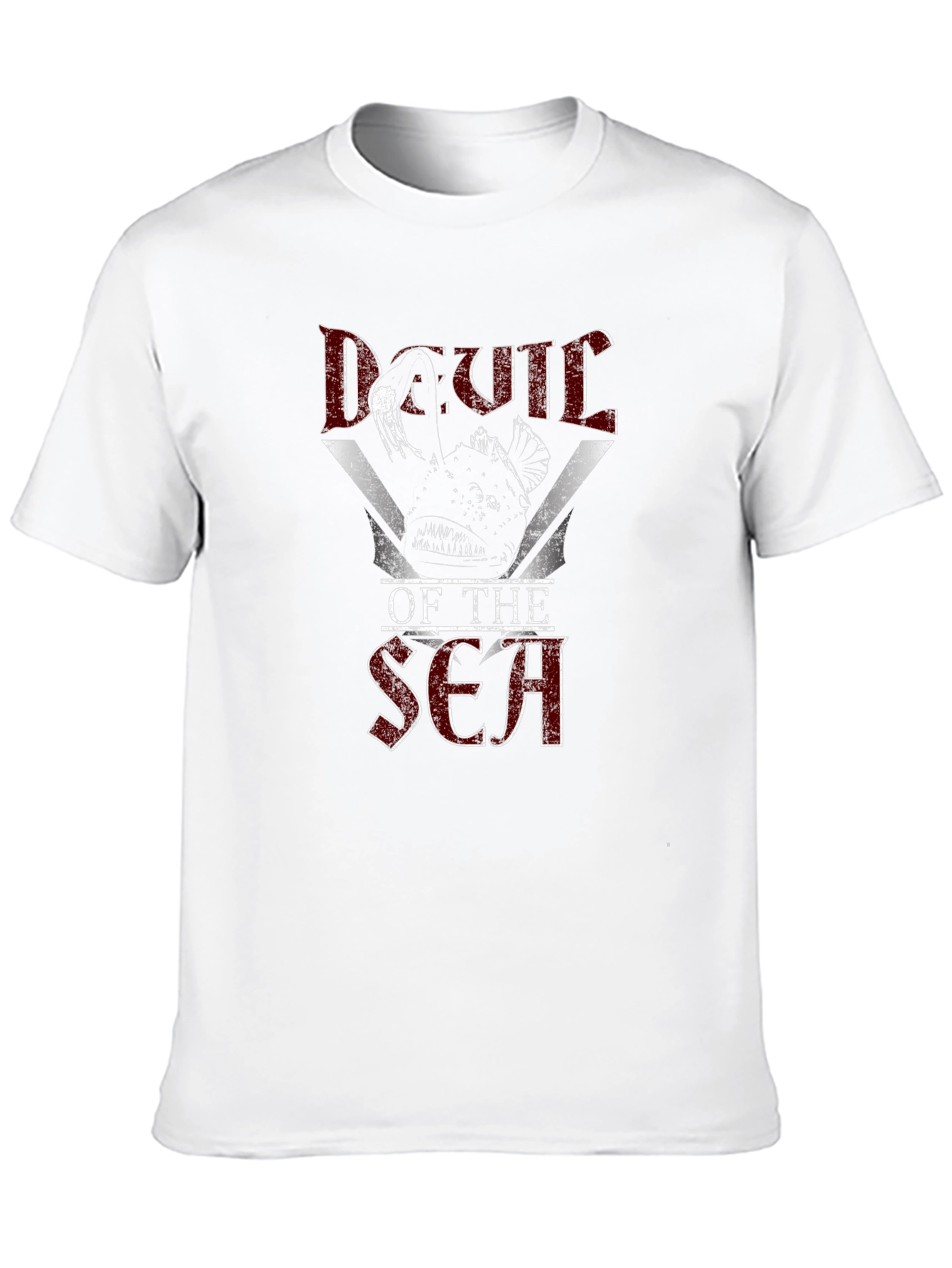 Black Devil of the Sea Graphic T-Shirt - Angler Fish Design view 10