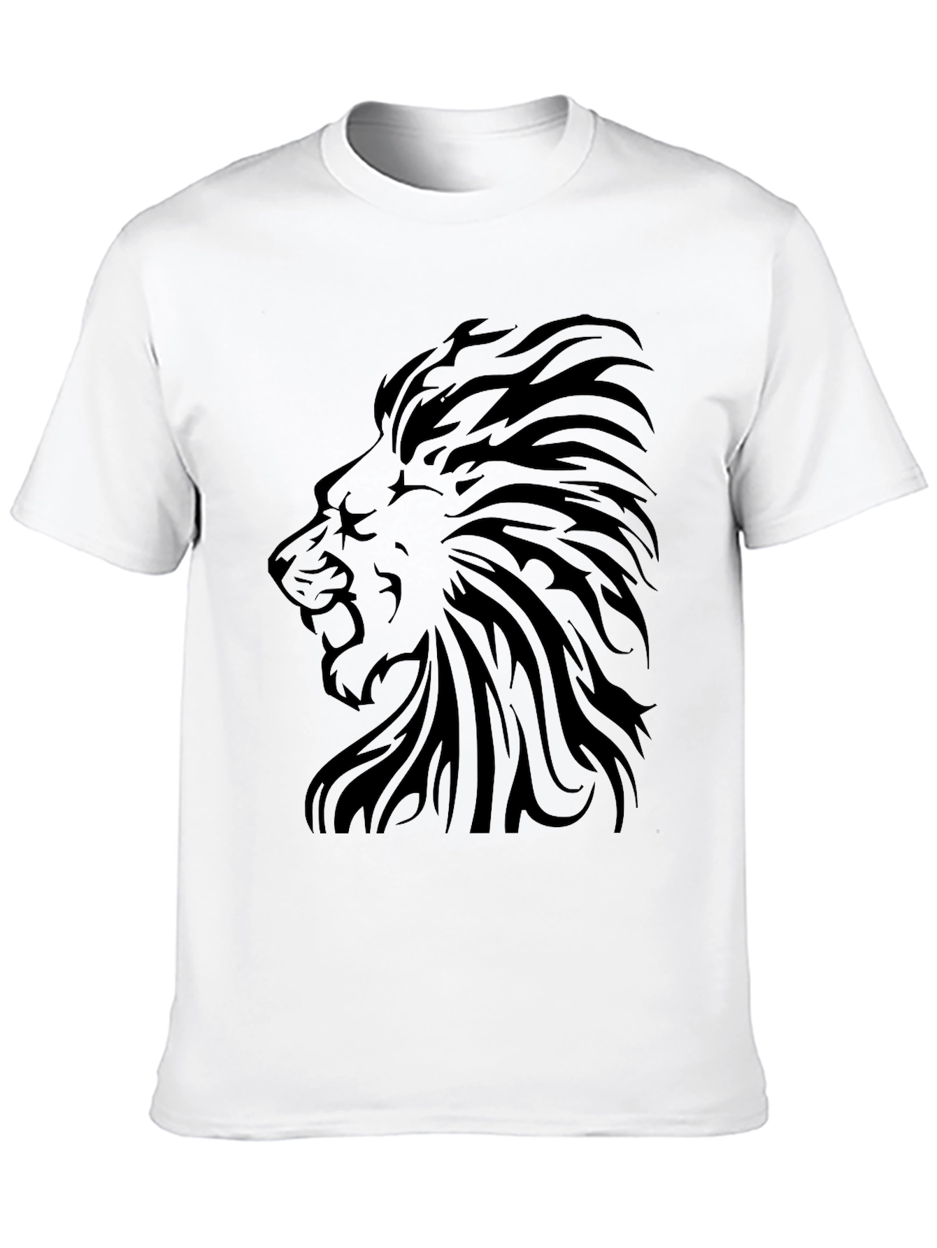Black Lion Graphic Tee - Stylish Black T-Shirt view 10