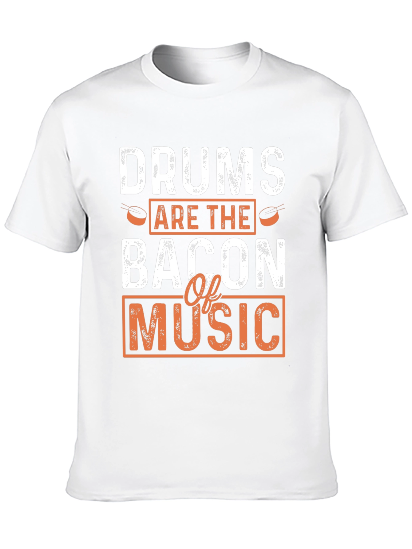 Black Drums are the Bacon of Music Black T-Shirt view 10