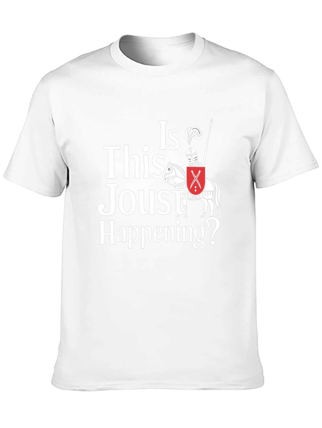 Black Funny Jousting T-Shirt - Is This Joust Happening Tee view 10