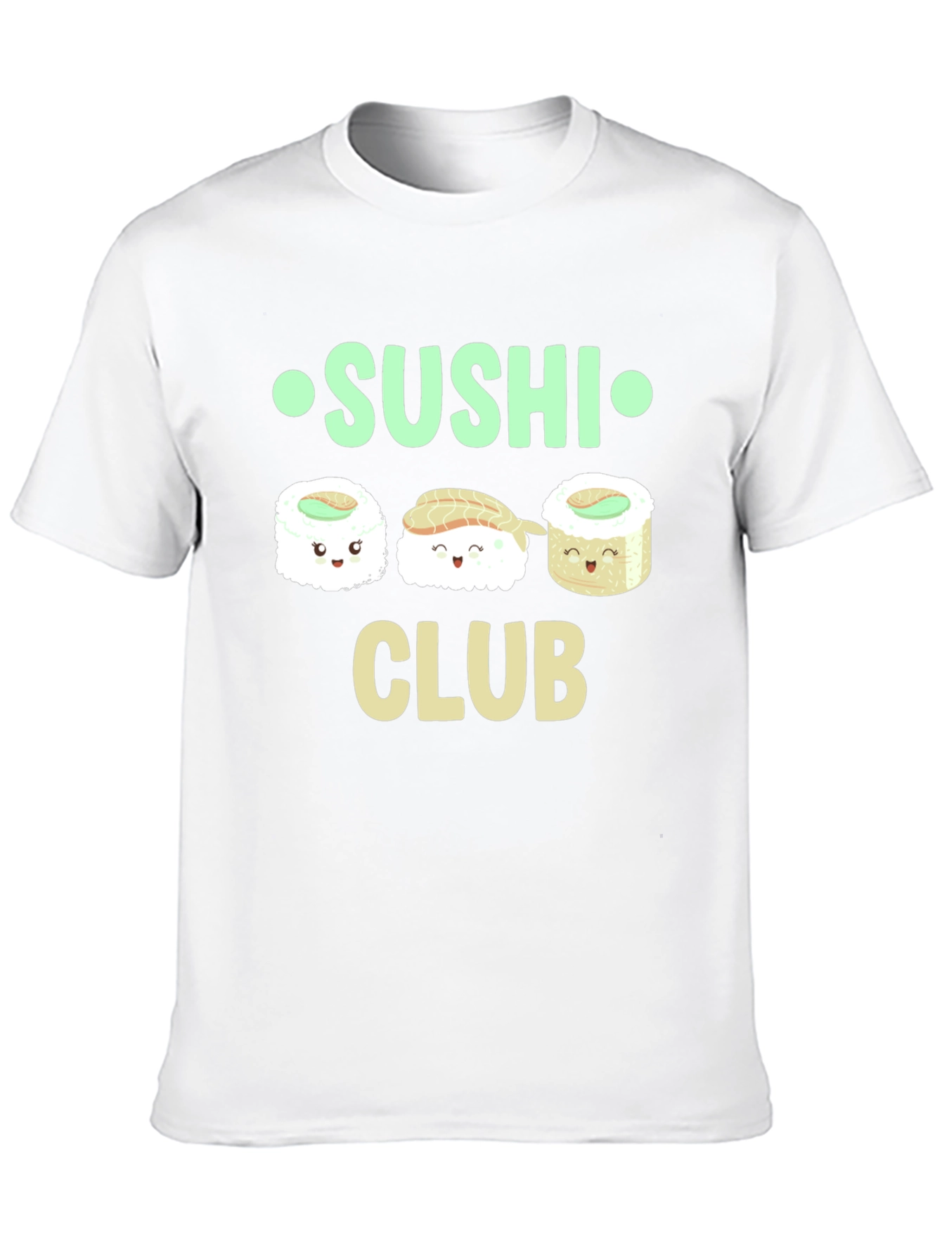 Black Sushi Club Graphic T-Shirt - Casual Cotton Tee view 10