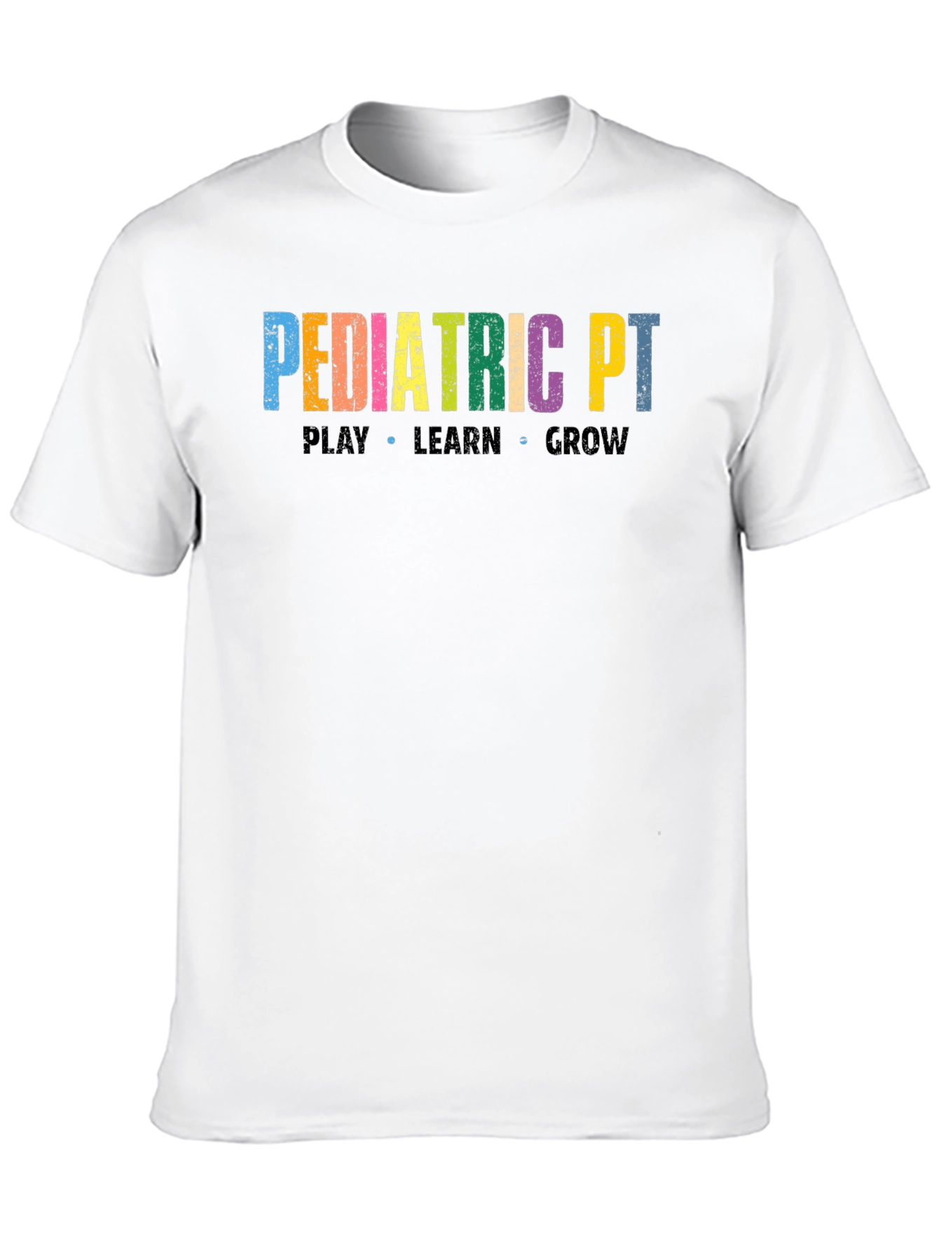 Black Pediatric PT T-Shirt: Play Learn Grow view 10