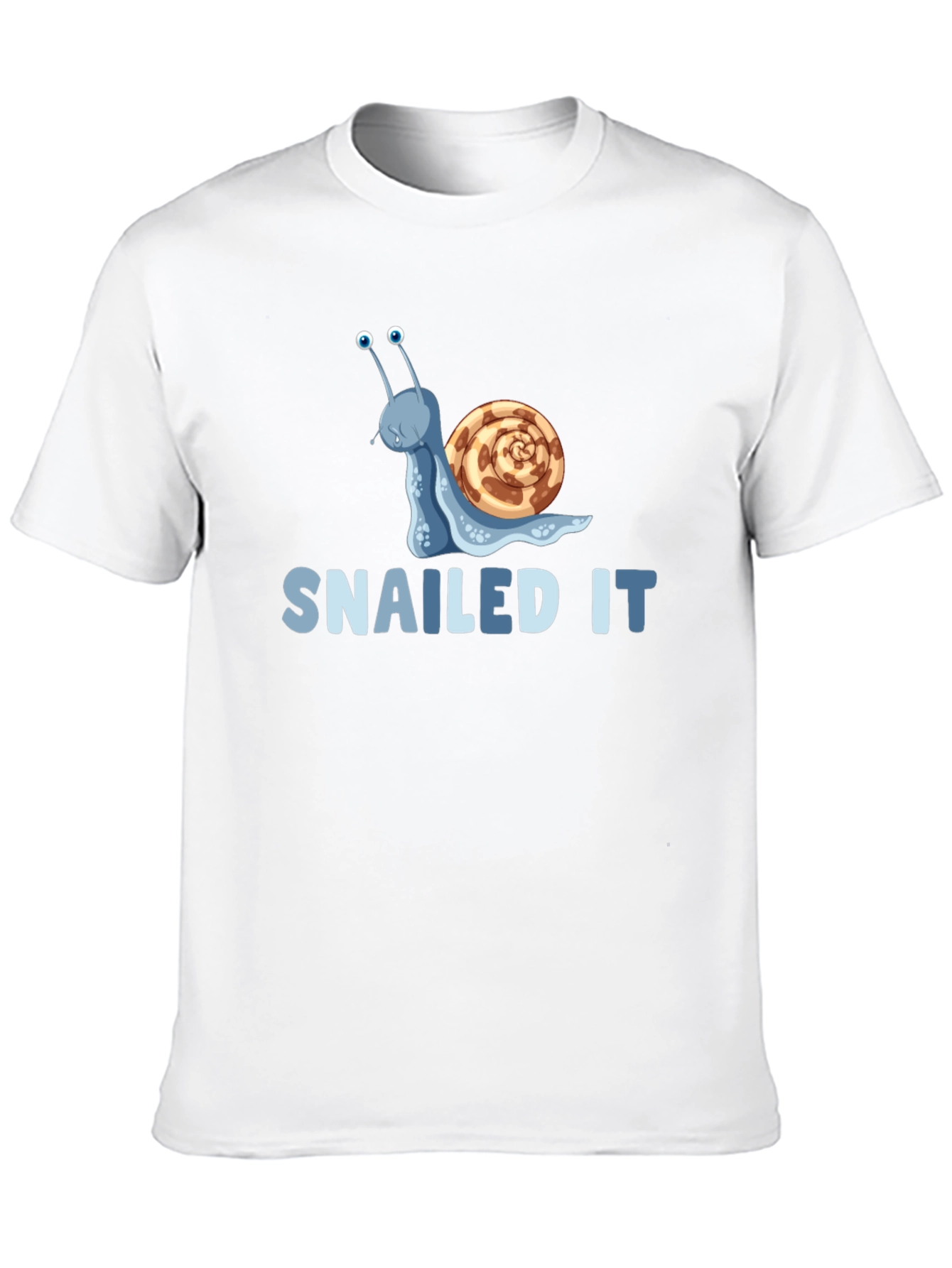 Black Snailed It! Graphic T-Shirt - Fun Snail Pun view 10