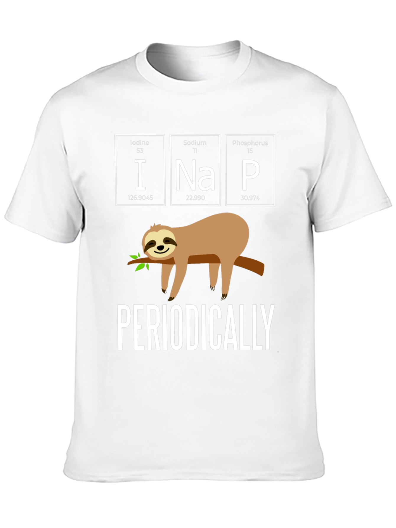Black INaP Periodically Sloth Black T-Shirt view 10