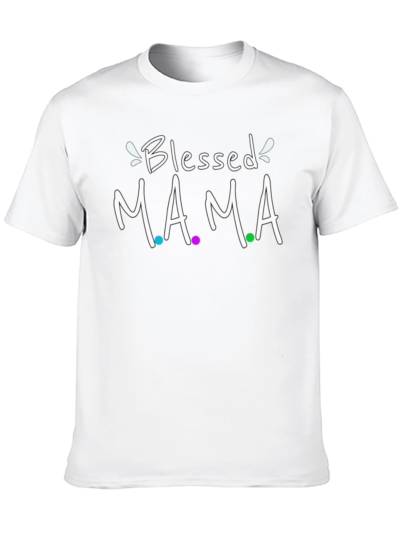 Blessed Mama Graphic Tee - Cute Mom Shirt - 10