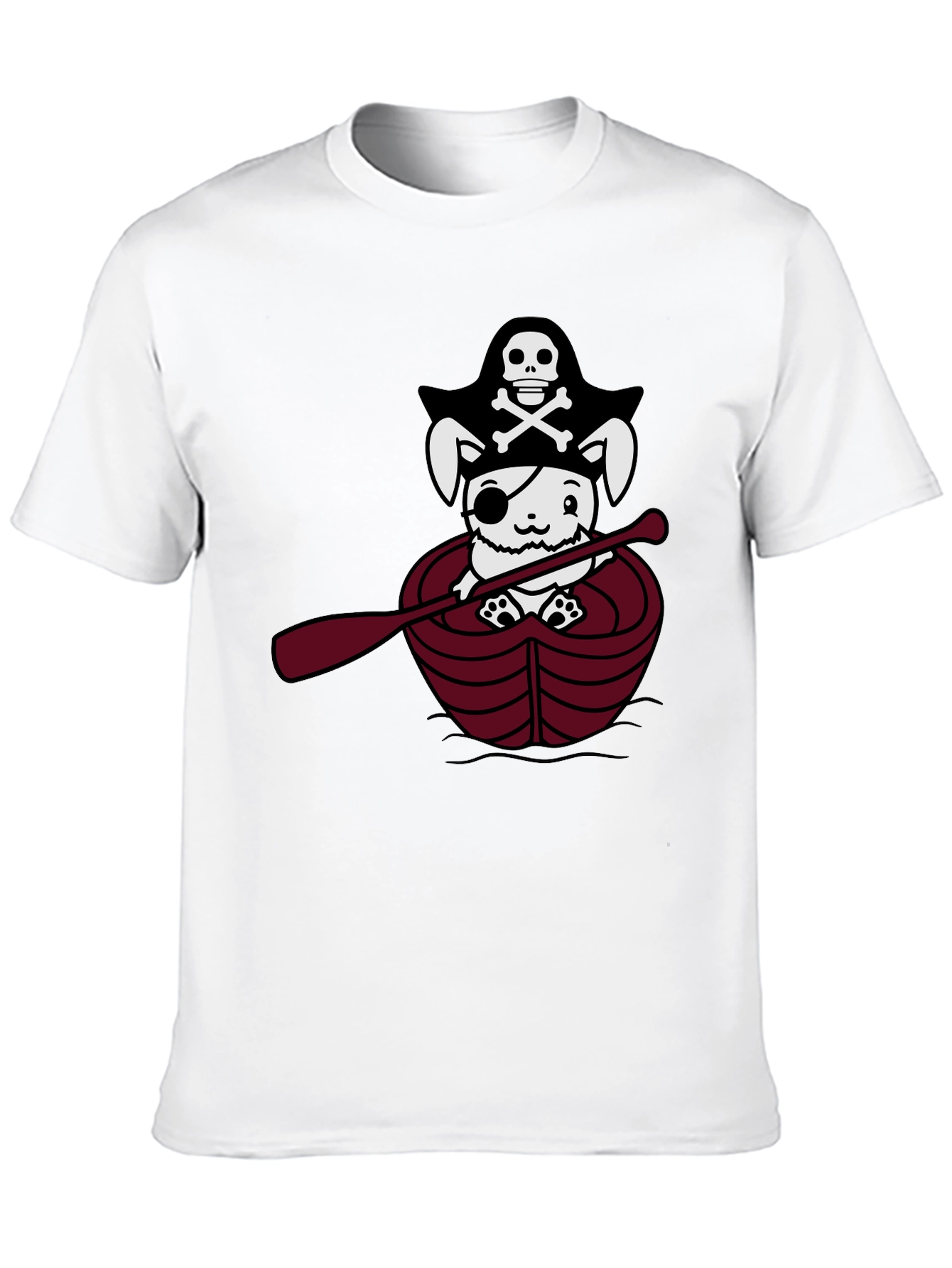 Black Pirate Bunny T-Shirt - Cute Nautical Tee view 10