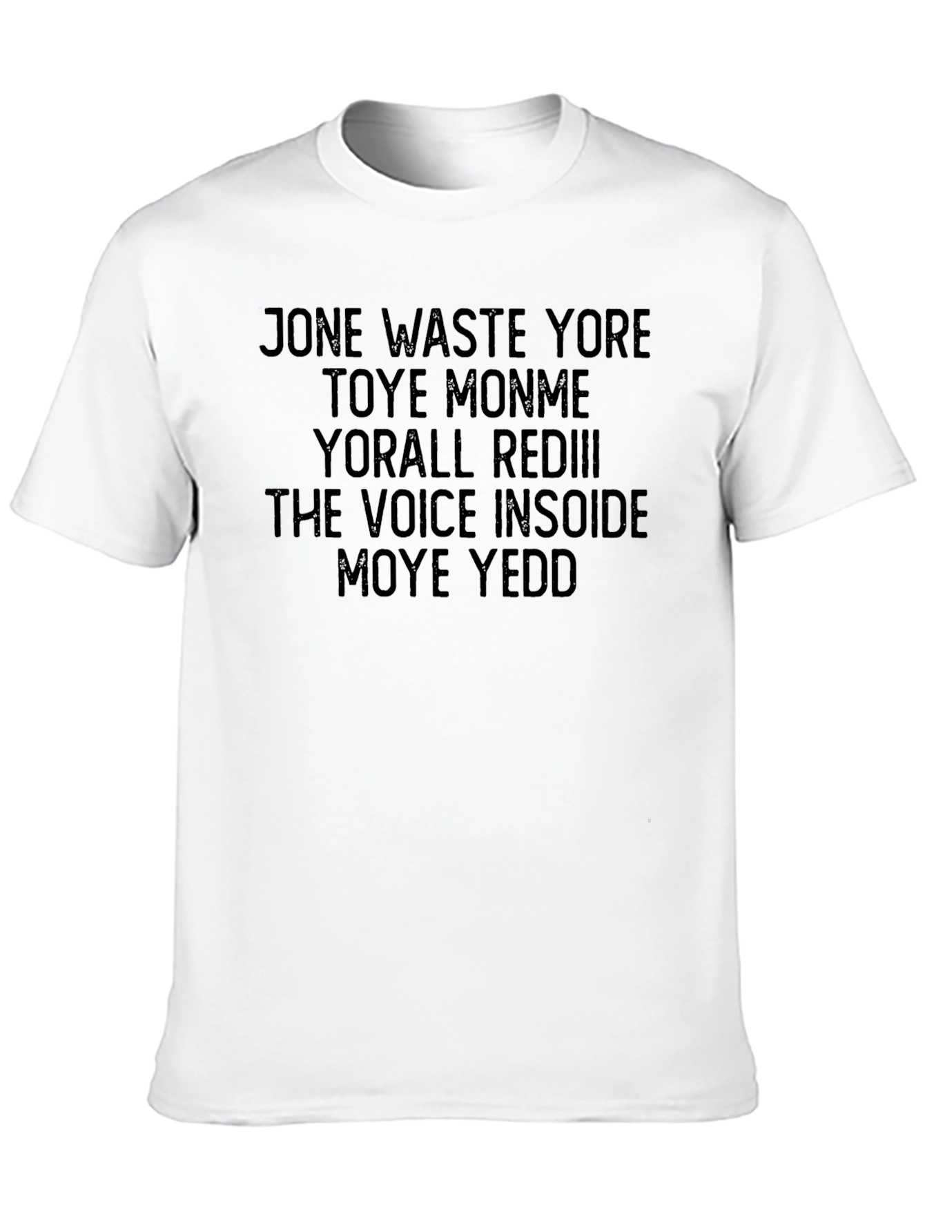 Black Men's Black Graphic Tee - Jone Waste Yore Toye view 10